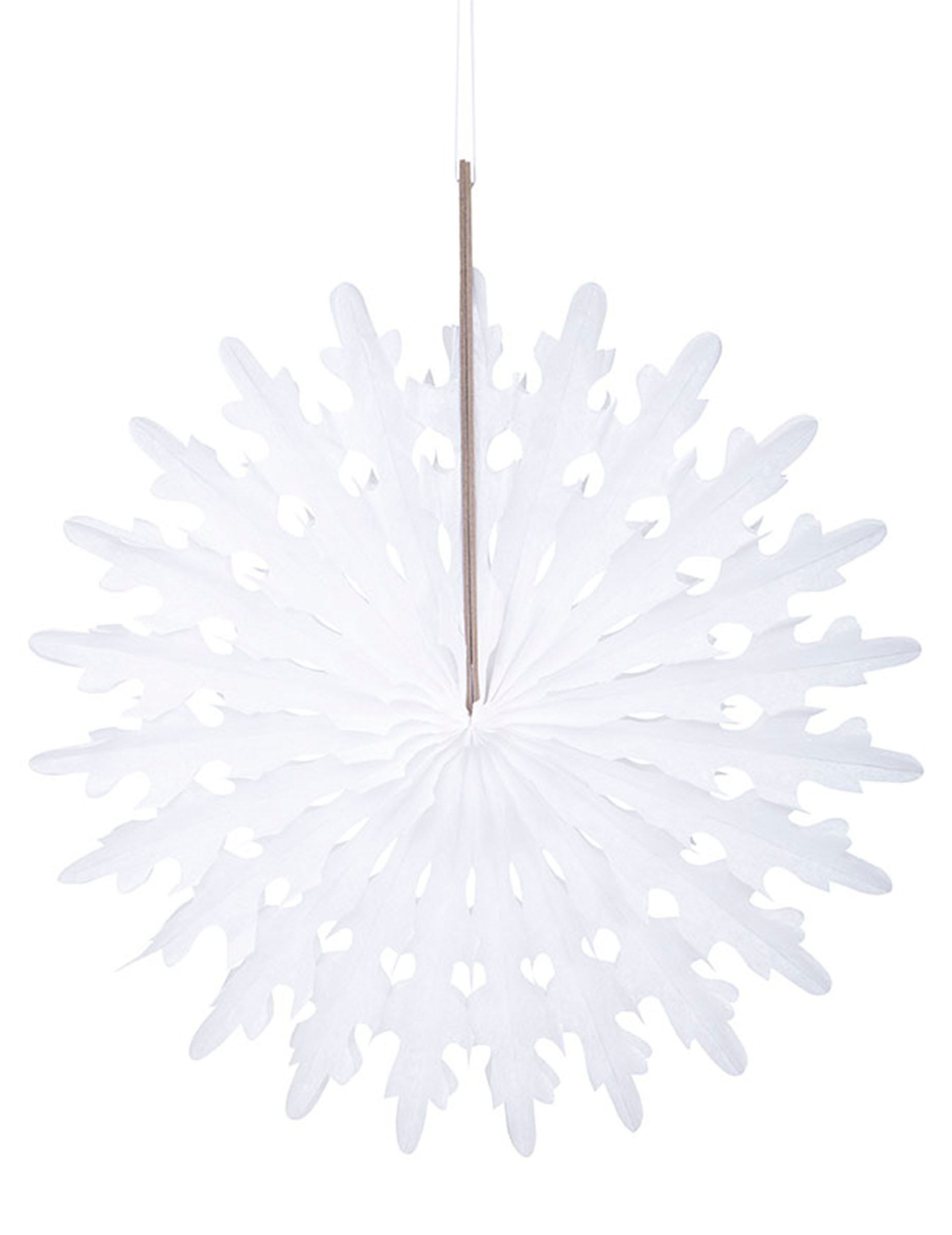 Rosace blanche à suspendre en papier 30 cm