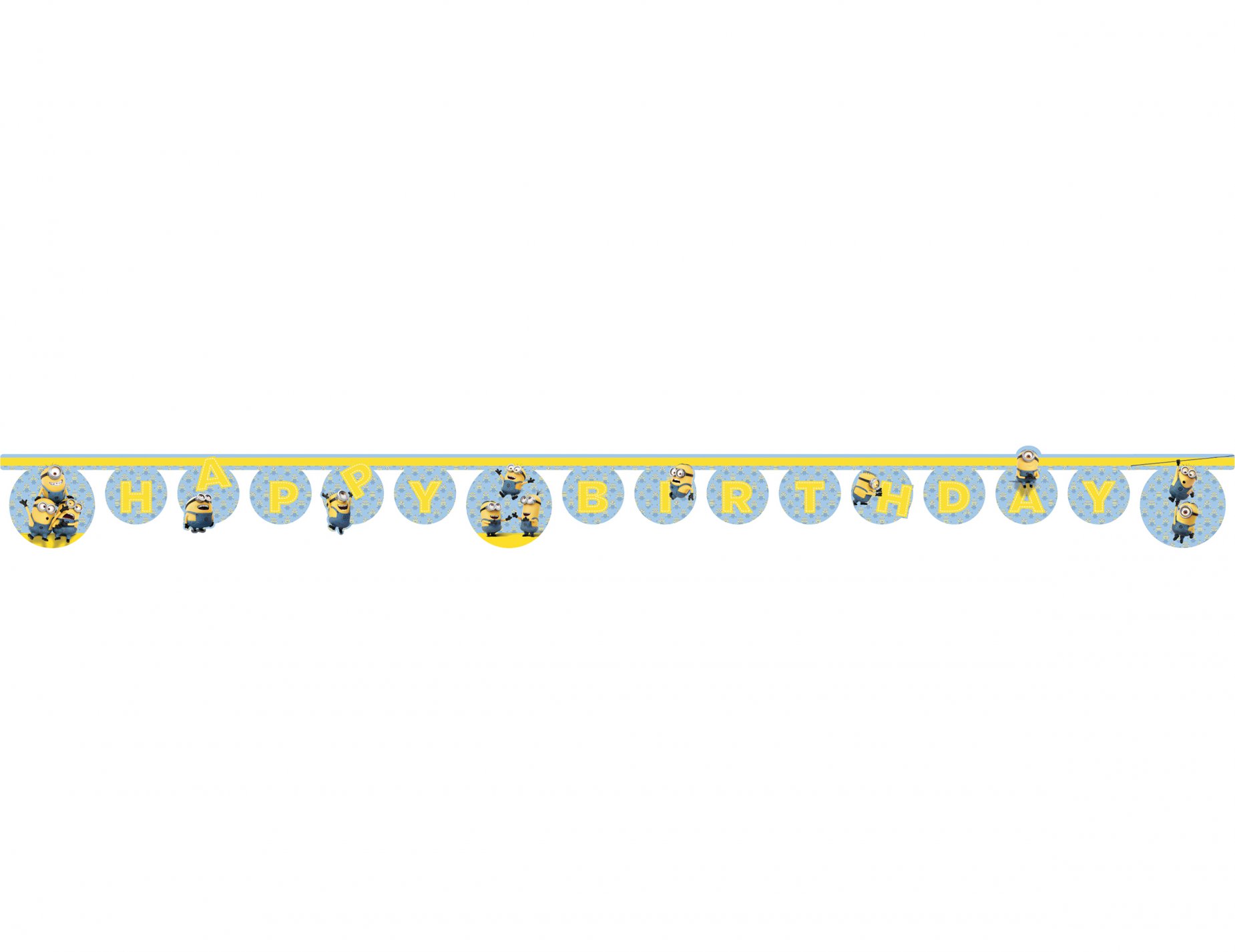 Guirlande happy birthday lovely Minions 2 mètres