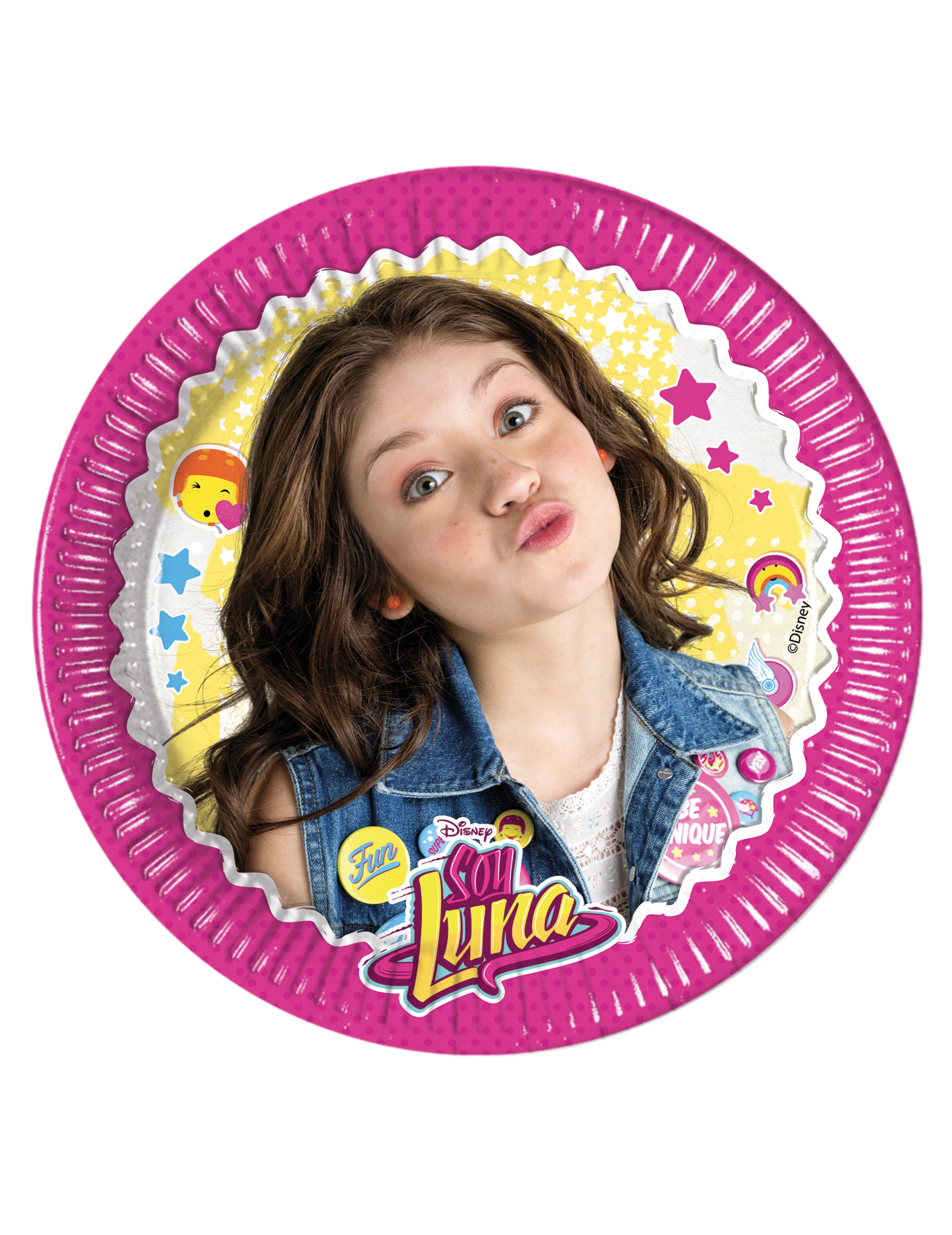 8 Petites assiettes en carton Soy Luna 19.5 cm