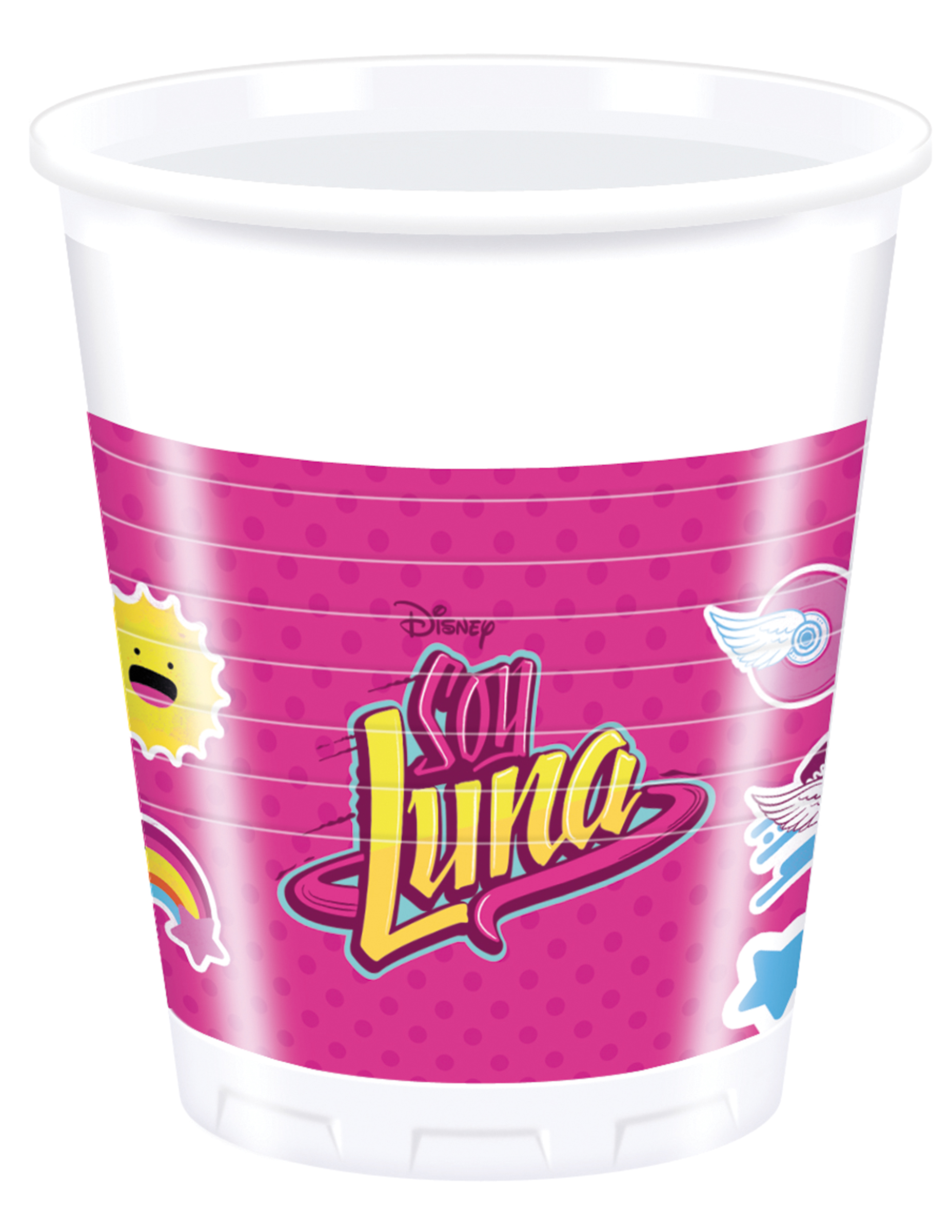 8 Gobelets en plastique Soy Luna 200 ml