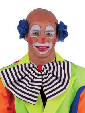 Perruque chauve clown bleue adulte