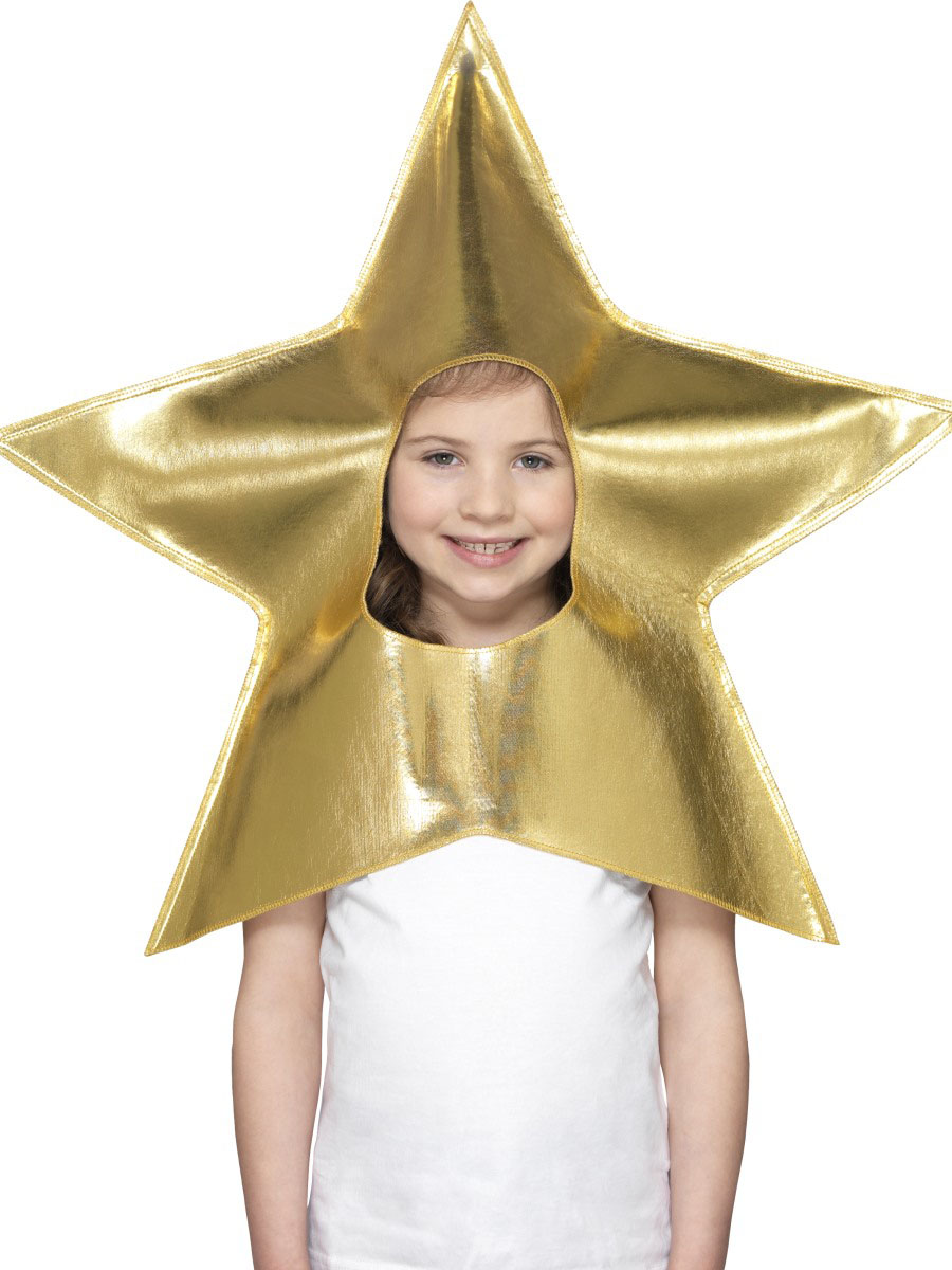 Coiffe étoile dorée enfant Noël