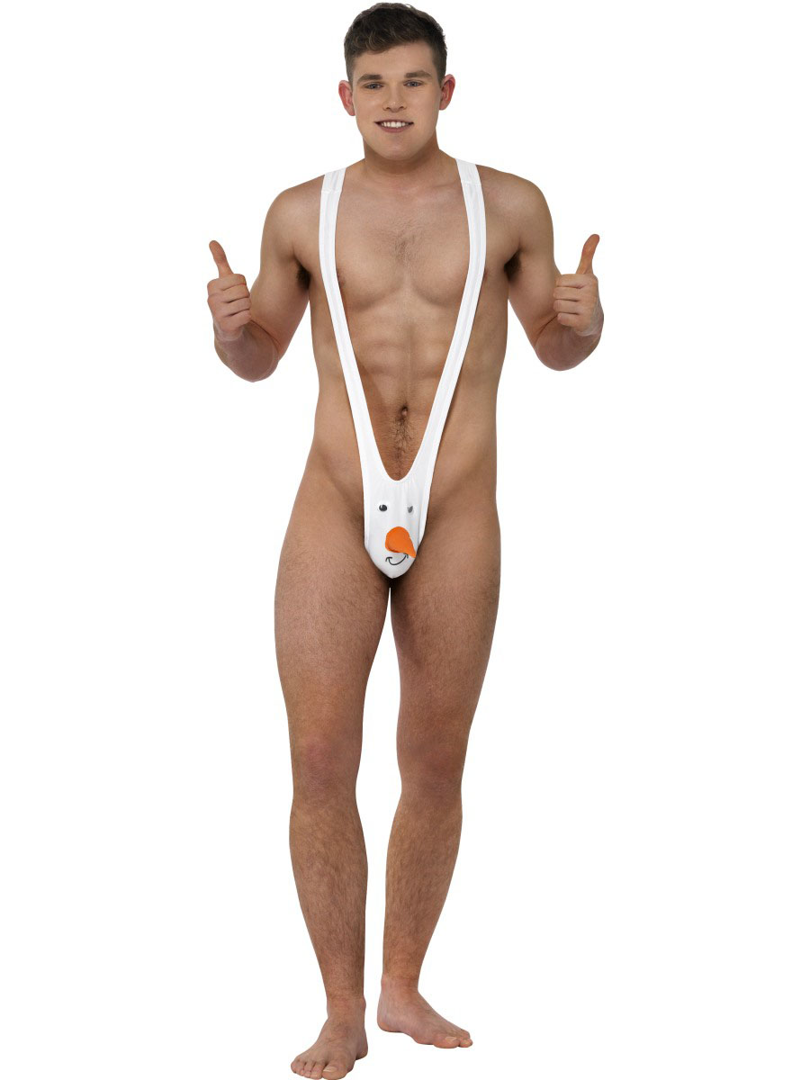 Mankini bonhomme de neige humoristique adulte Noël
