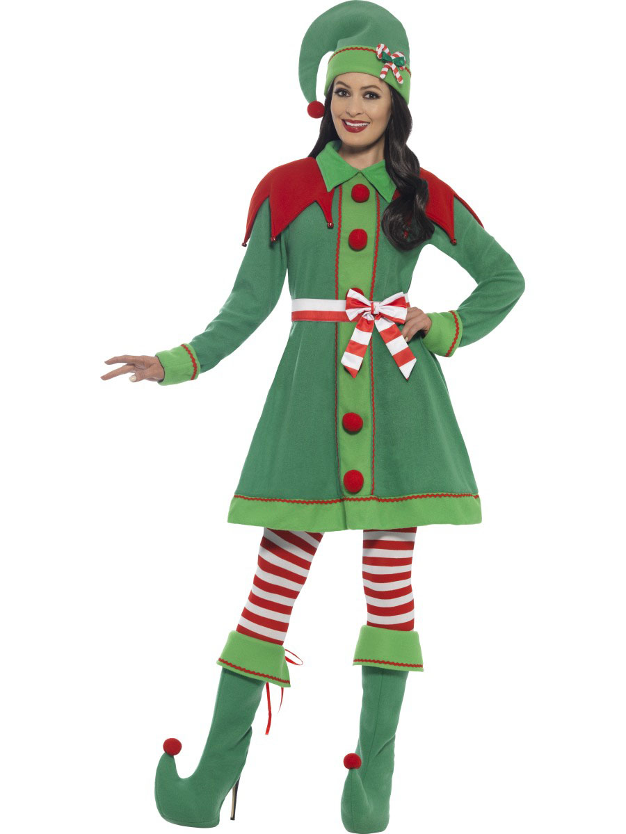 Déguisement mademoiselle lutin sucre d'orge femme Noël