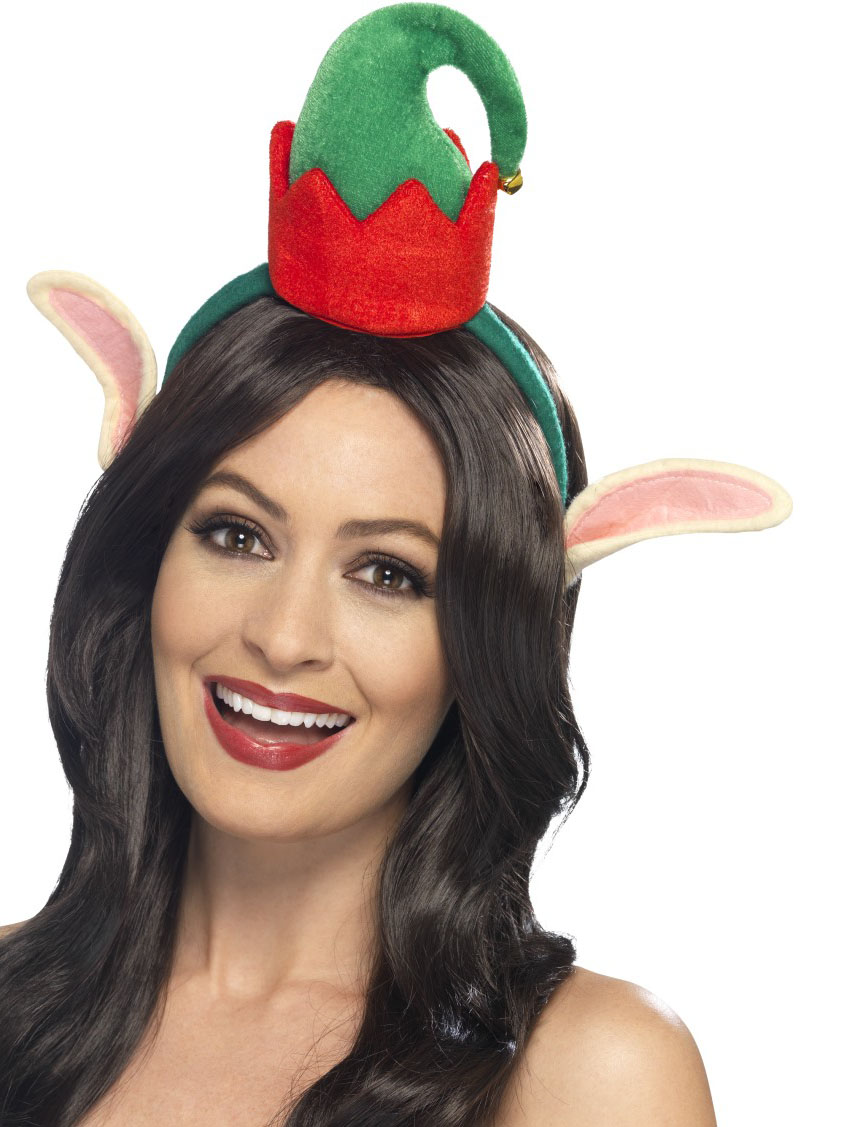 Mini chapeau elfe avec oreilles adulte Noël