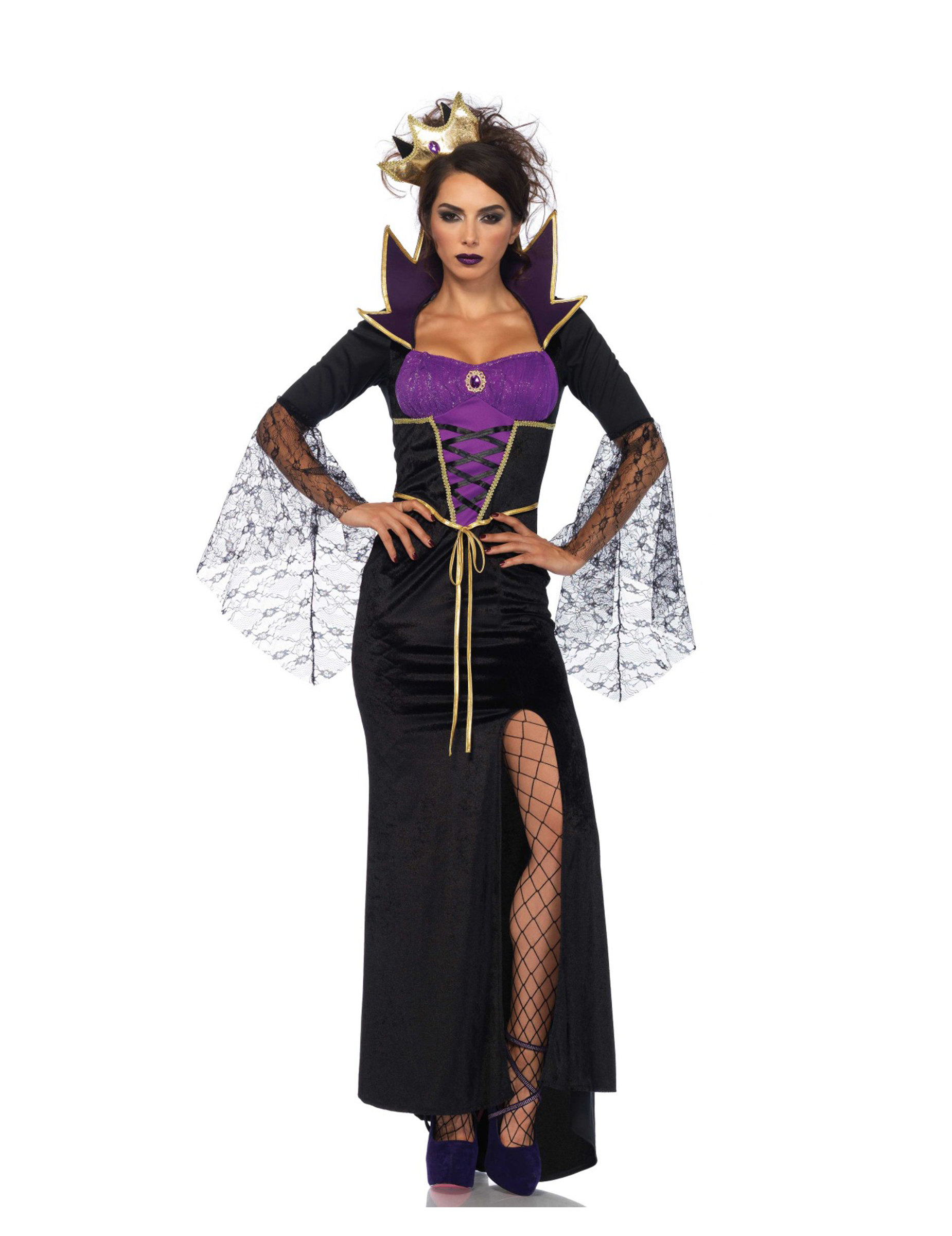 Déguisement sorcière de conte malfaisante femme Halloween
