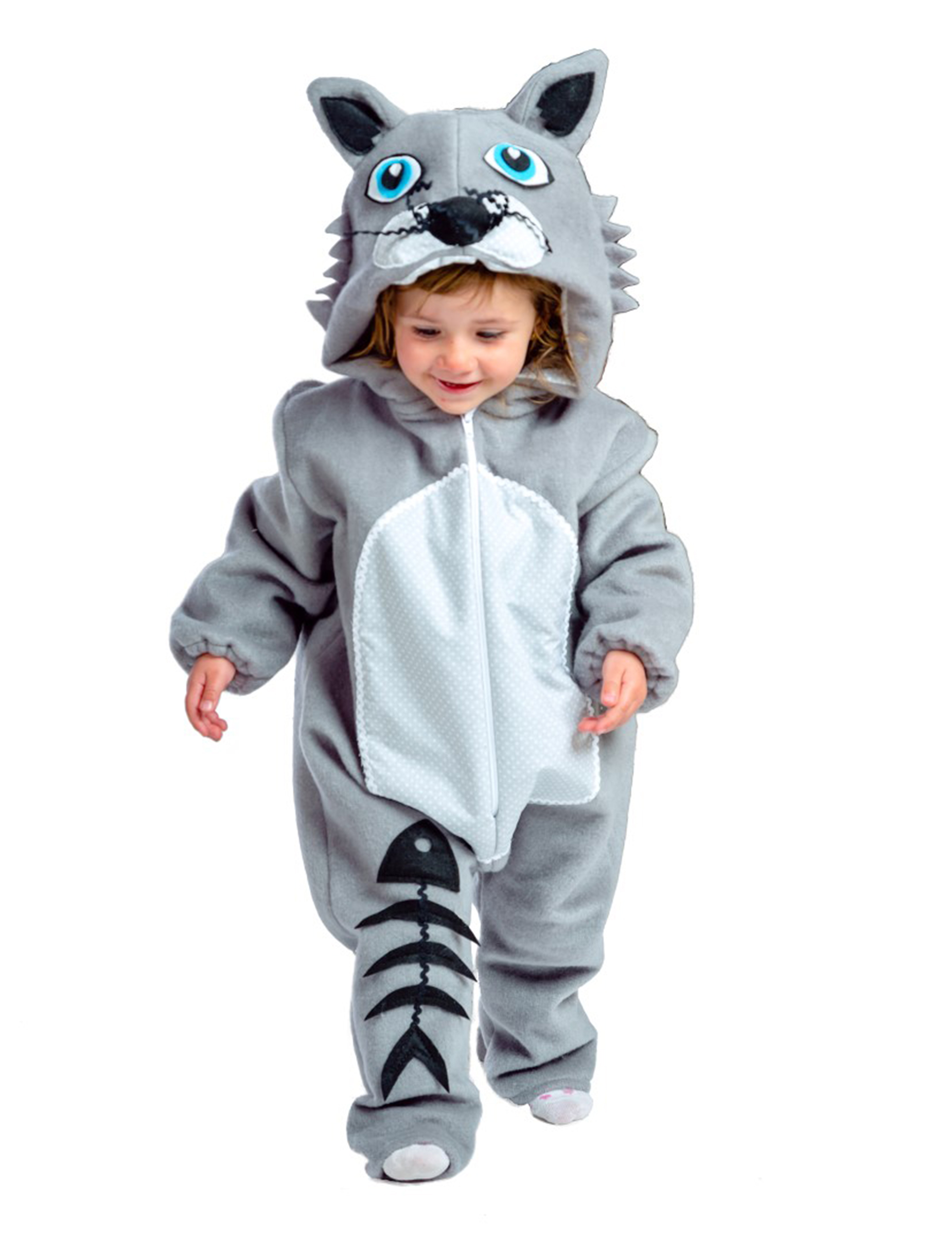 Déguisement chaton gris bébé - Premium