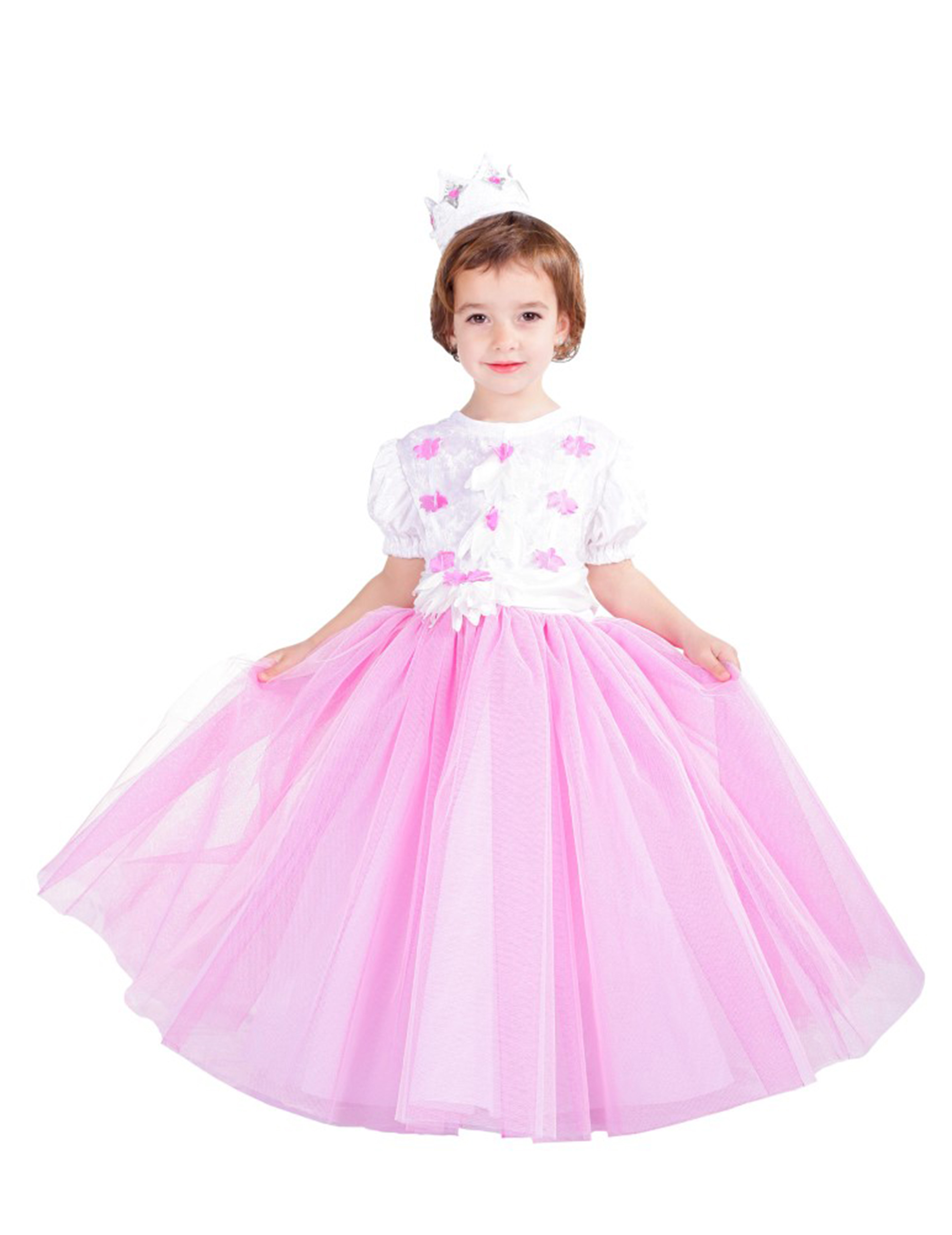 Déguisement Princesse rose fille - Premium