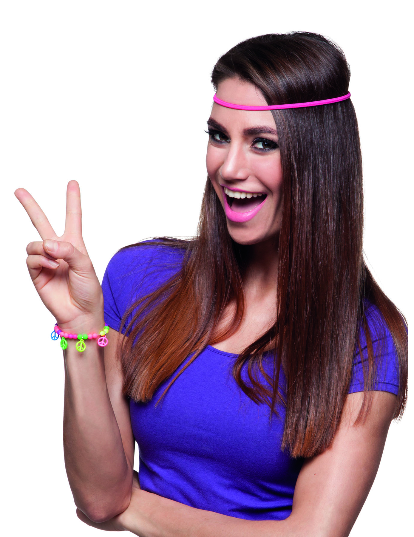 Bracelet peace multicolore adulte