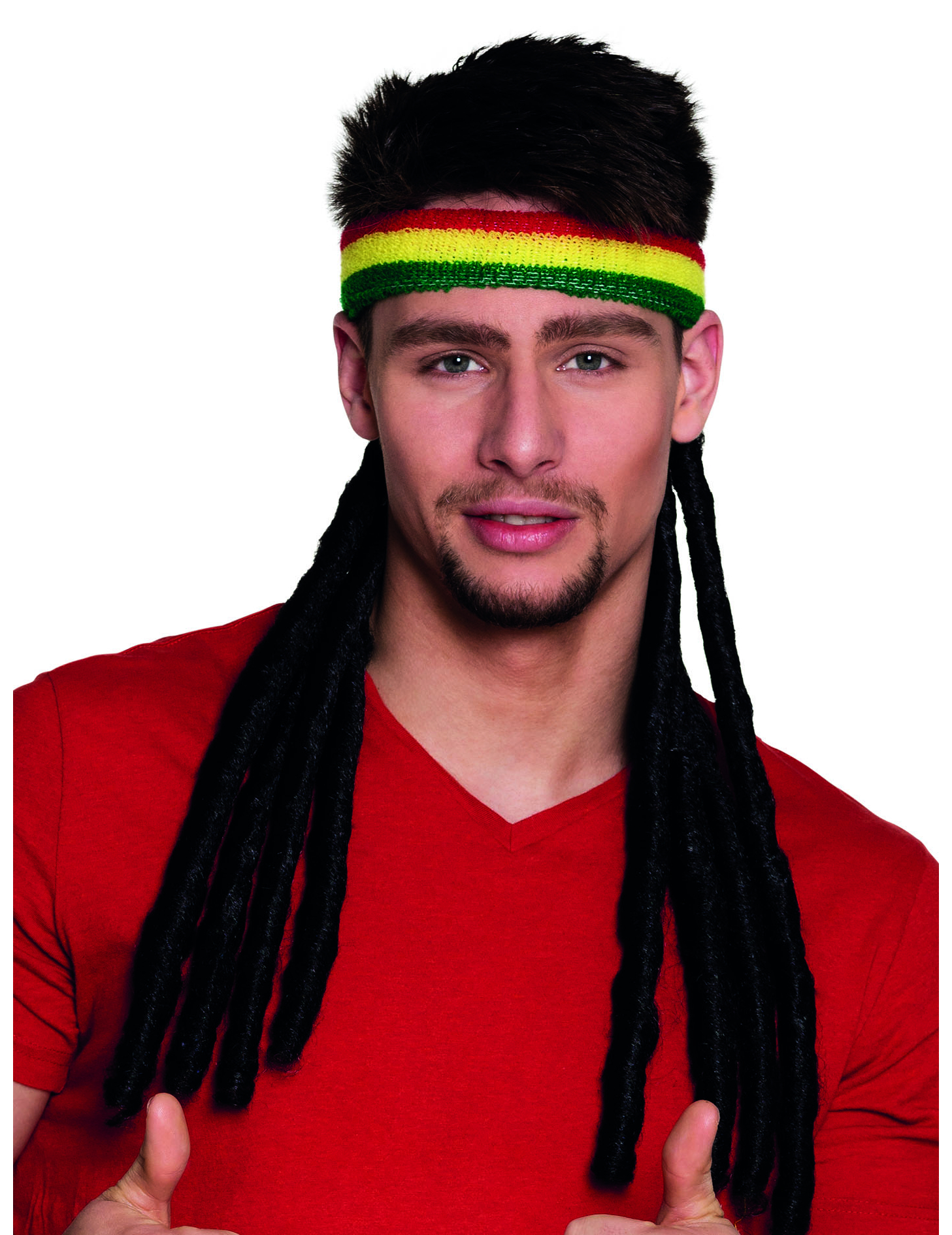 Bandeau rasta avec dreadlocks adulte