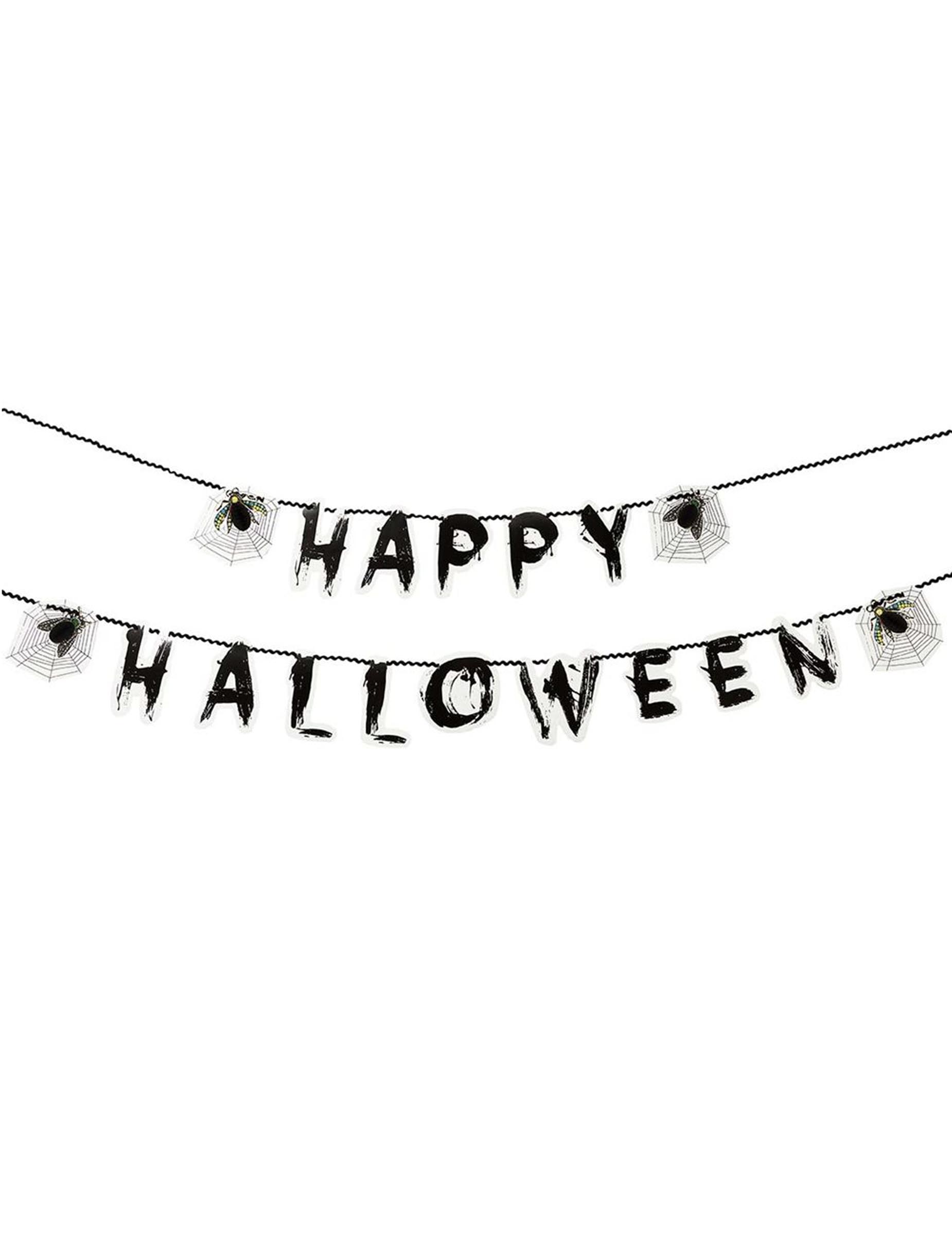 Guirlande Happy Halloween insectes 3 mètres