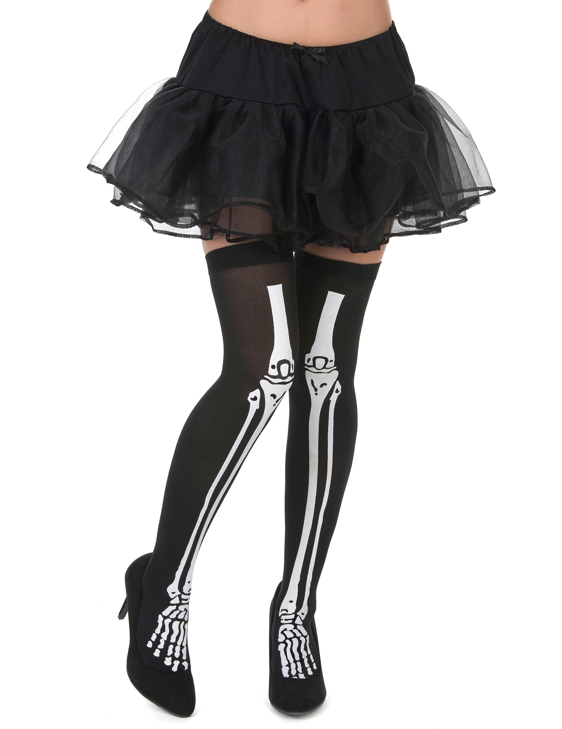 Bas squelette femme Halloween