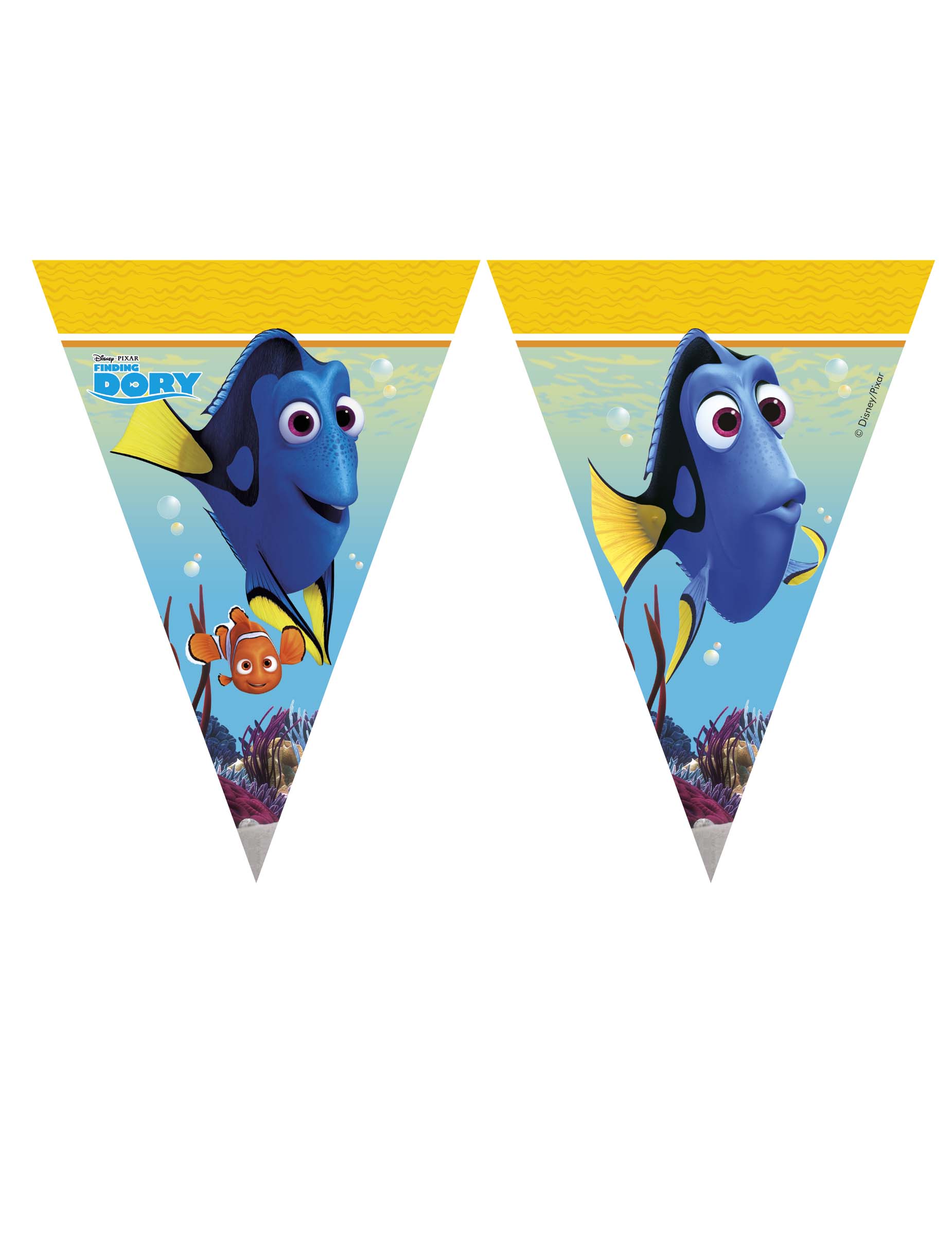 Guirlande fanions en plastique Dory 2.3 m