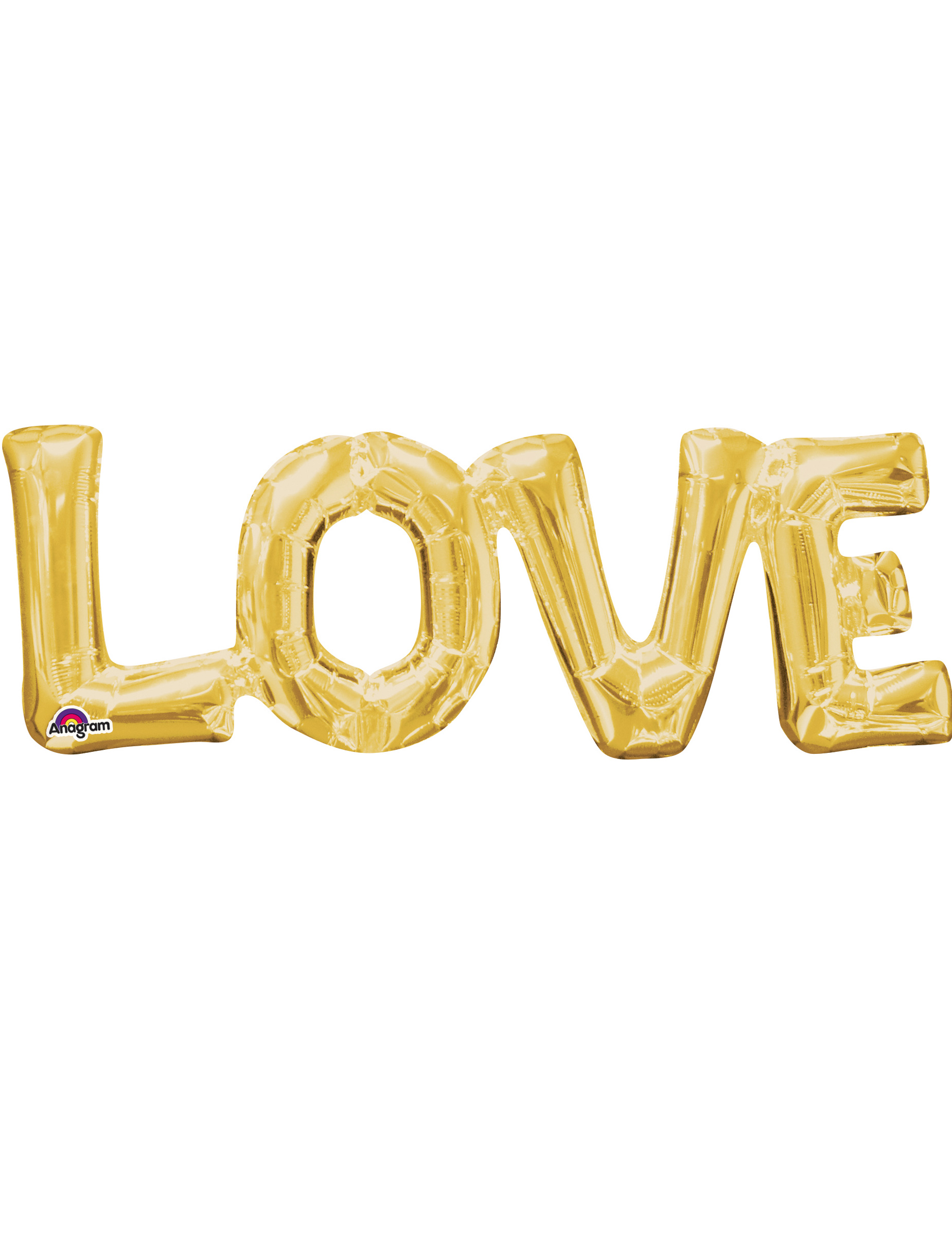 Ballon aluminium Love doré 63 x 22 cm