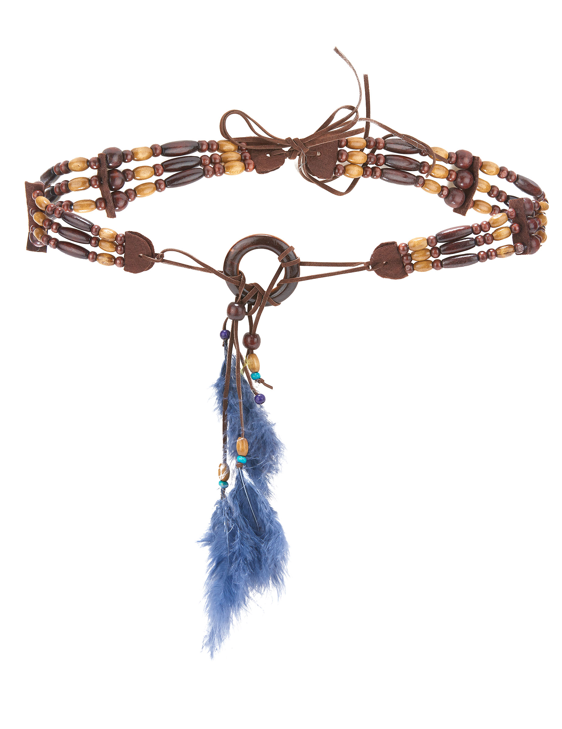 Ceinture avec plumettes indien adulte