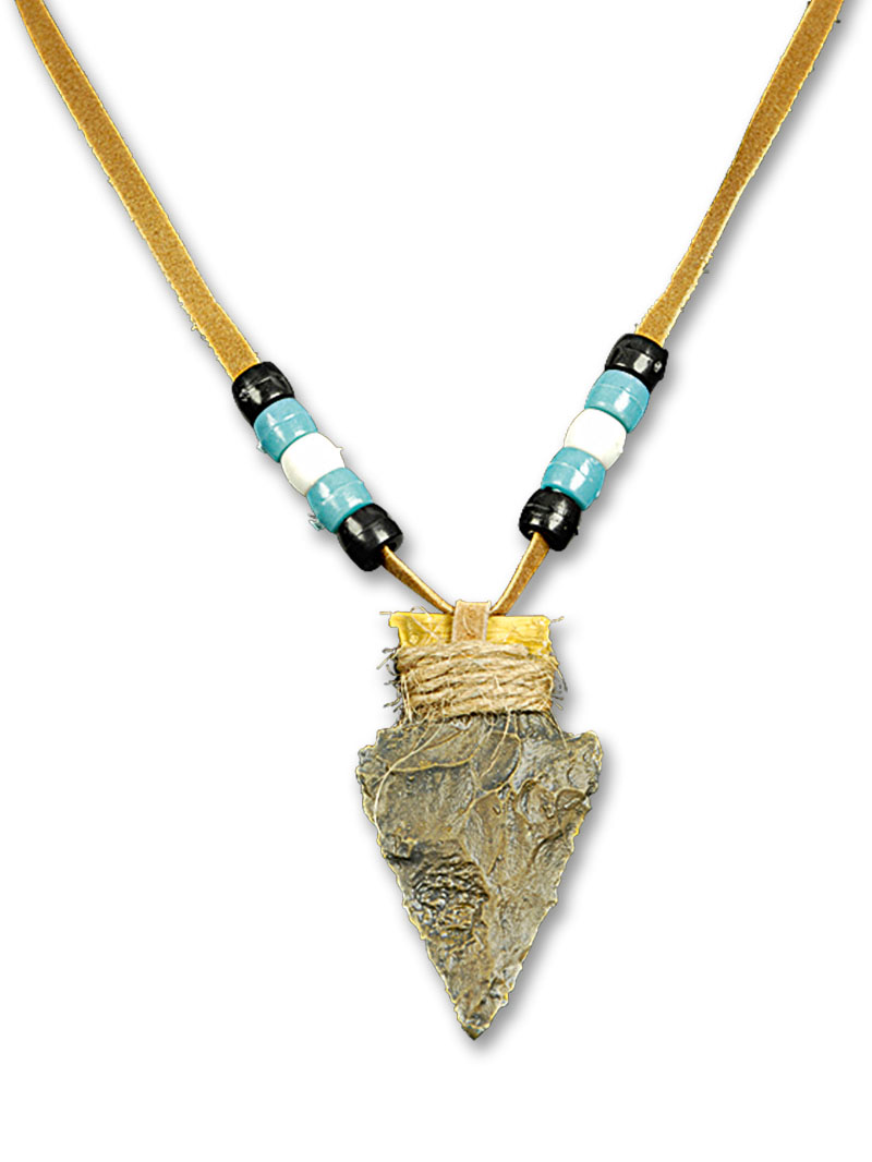 Collier flèche d'indien adulte