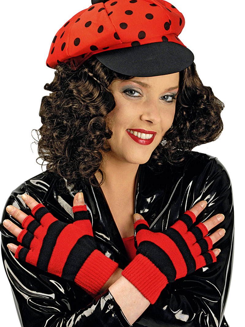 Mitaines courtes coccinelle femme