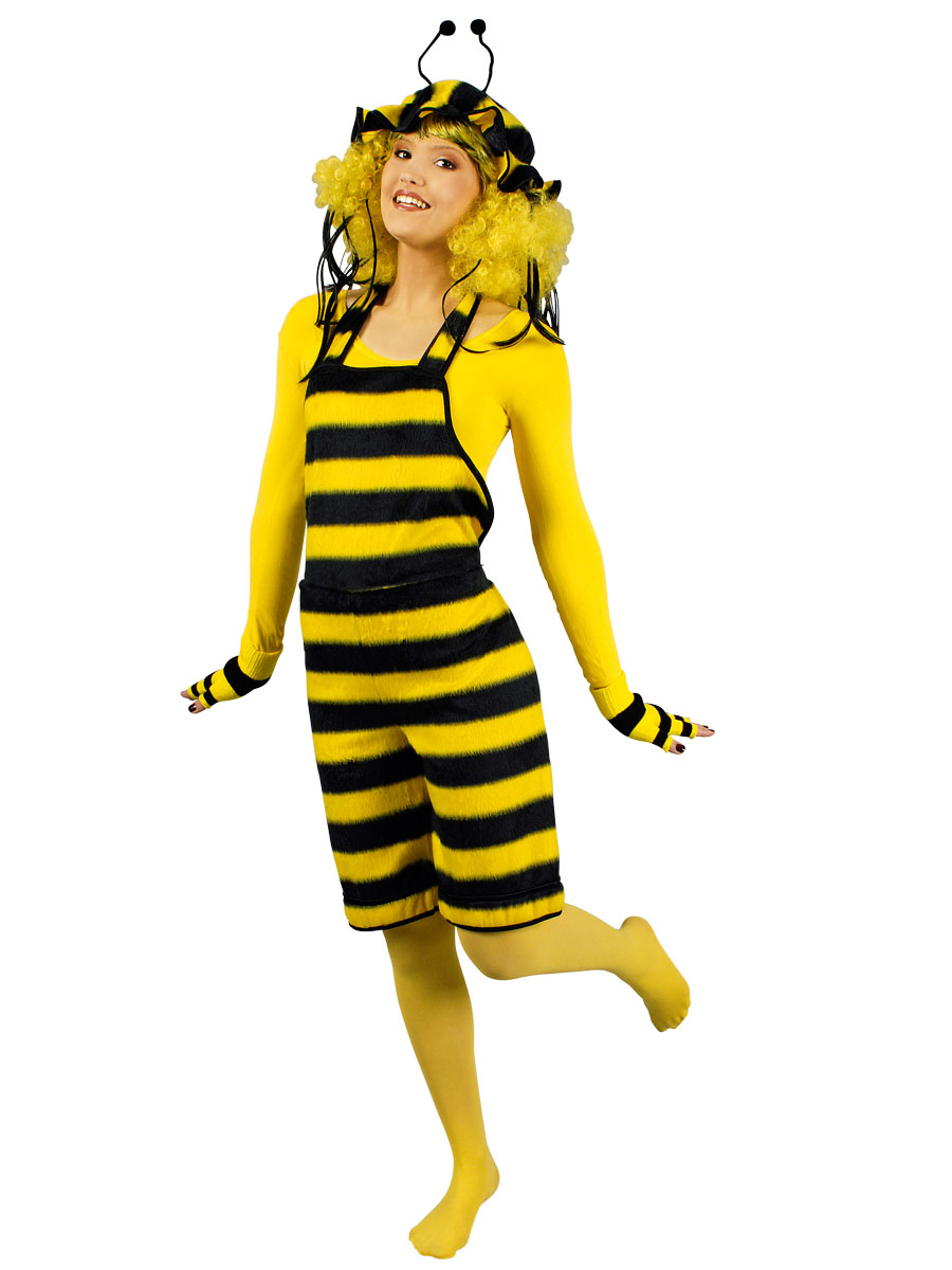 Déguisement salopette abeille femme