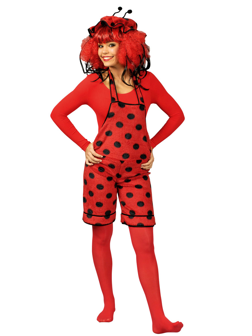 Déguisement salopette coccinelle femme