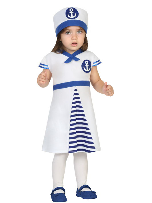 Déguisement robe marin bébé