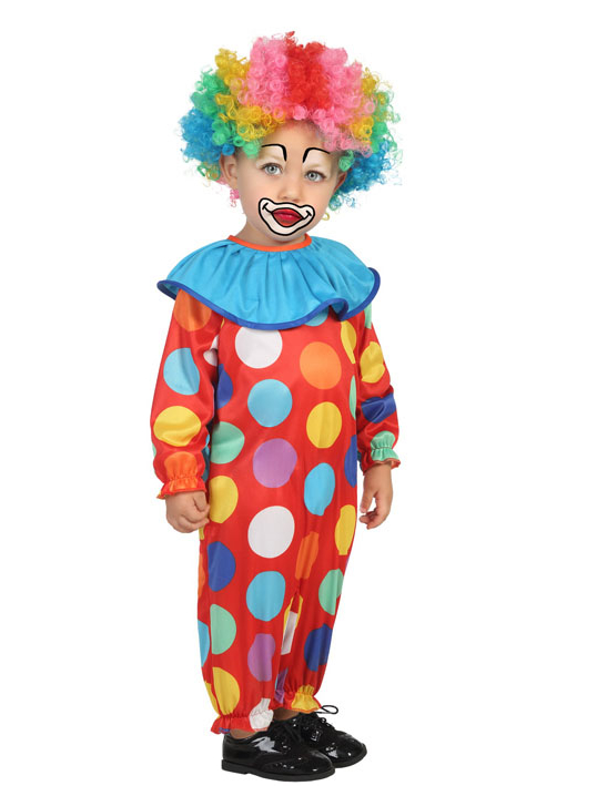 Déguisement petit clown à pois bébé