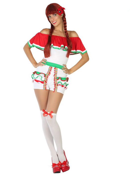 Déguisement short mexicaine femme