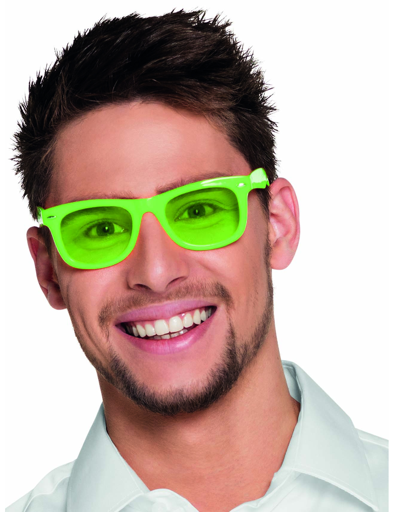 Lunettes vert fluo 80's adulte