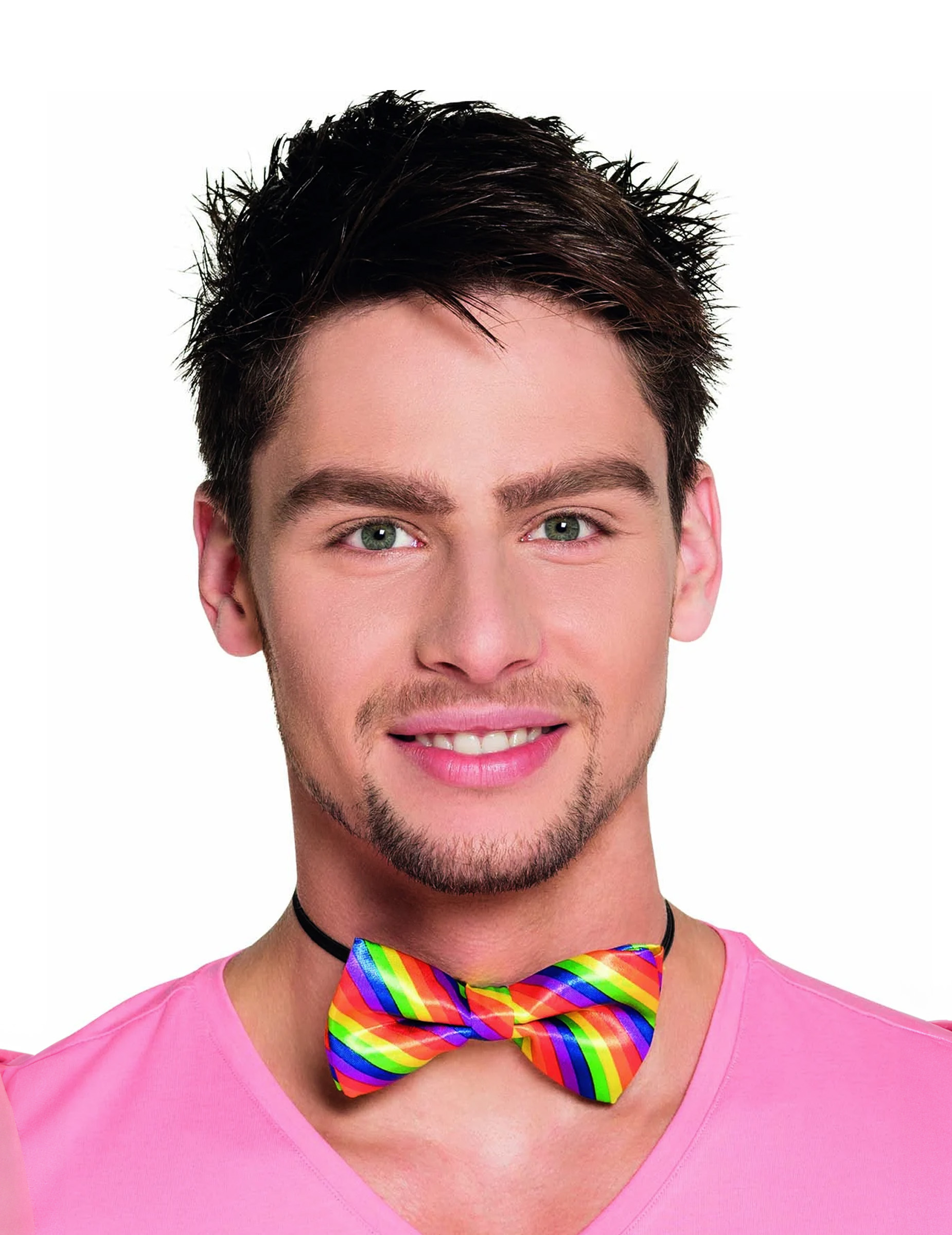 Noeud papillon multicolore adulte