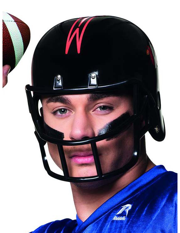 Casque footballeur américain noir adulte