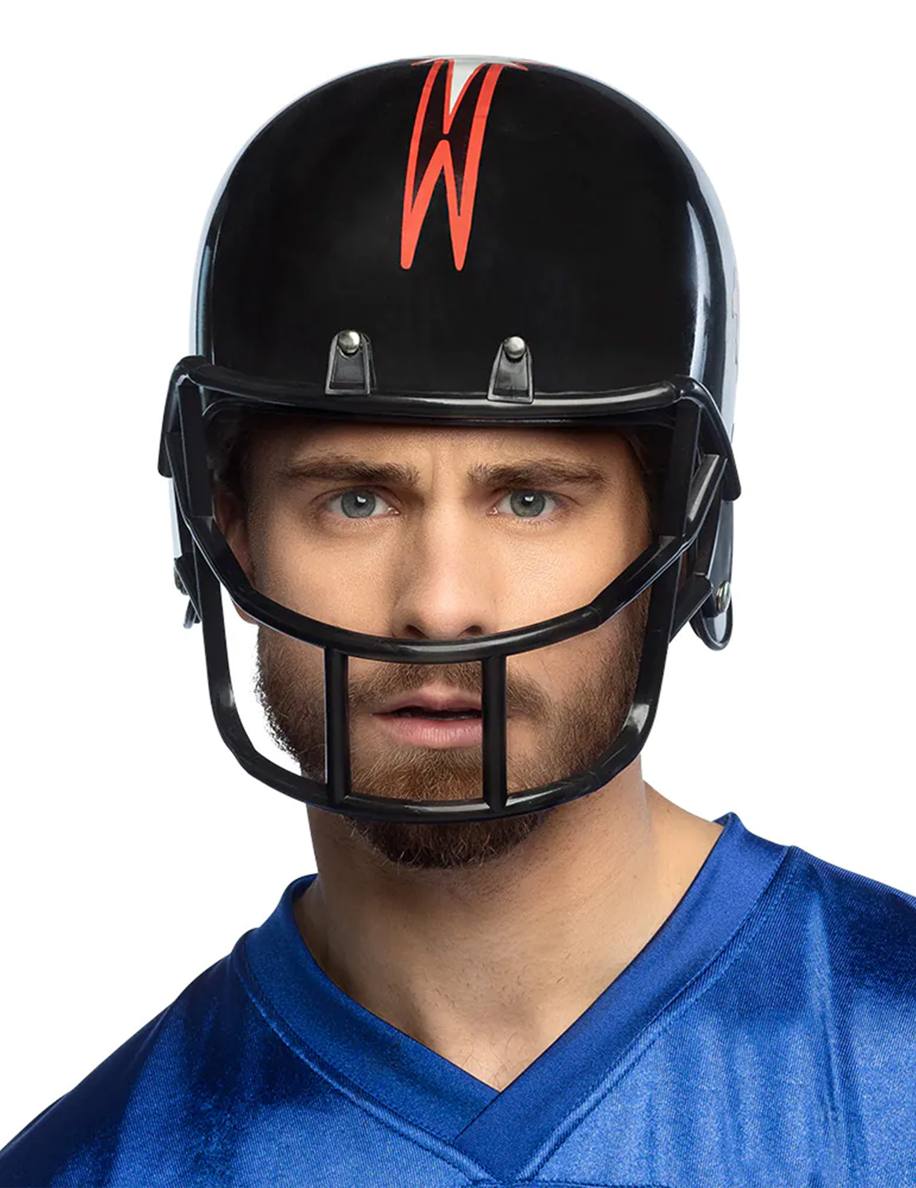 Casque footballeur américain noir adulte