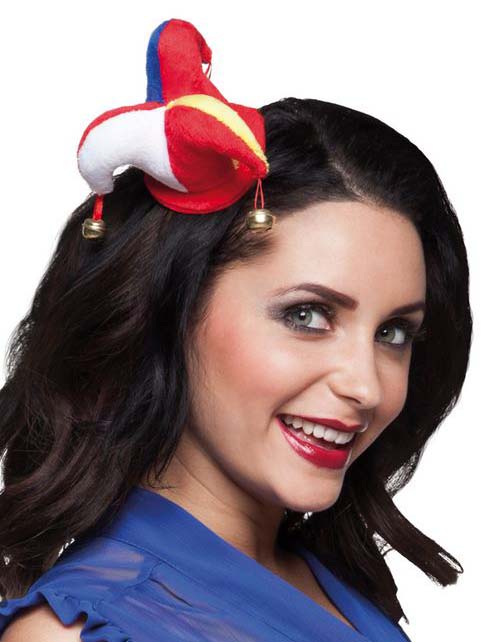 Mini chapeau joker clown adulte