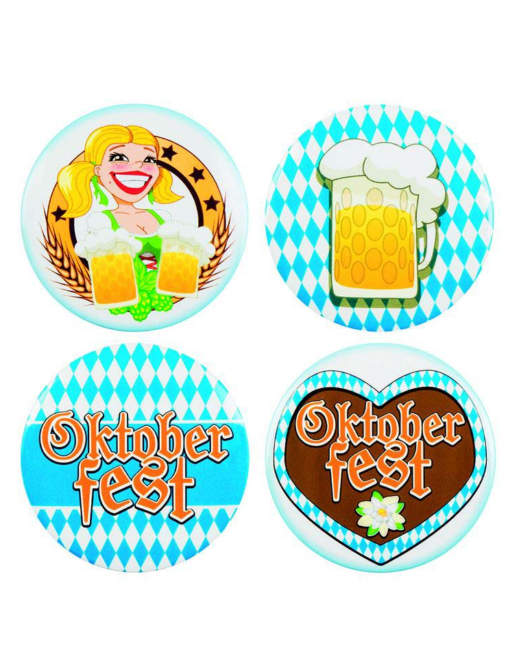 4 Badges Oktoberfest 5 cm