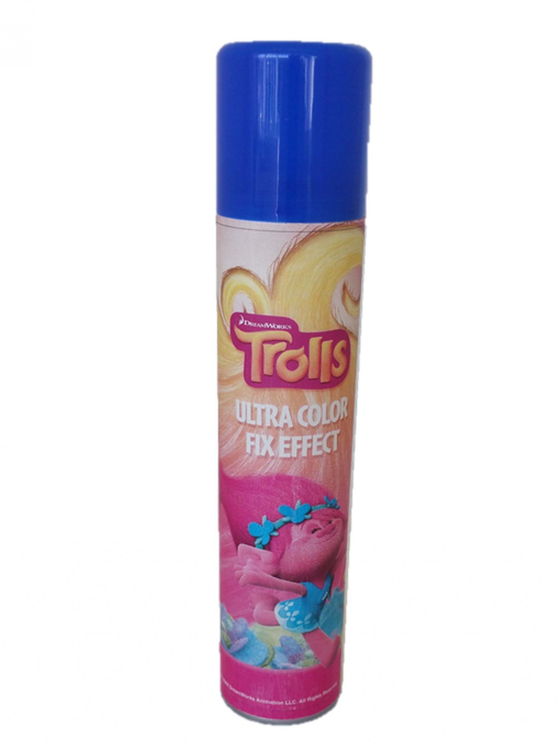 Laque fixante pour cheveux bleue 200 ml Trolls