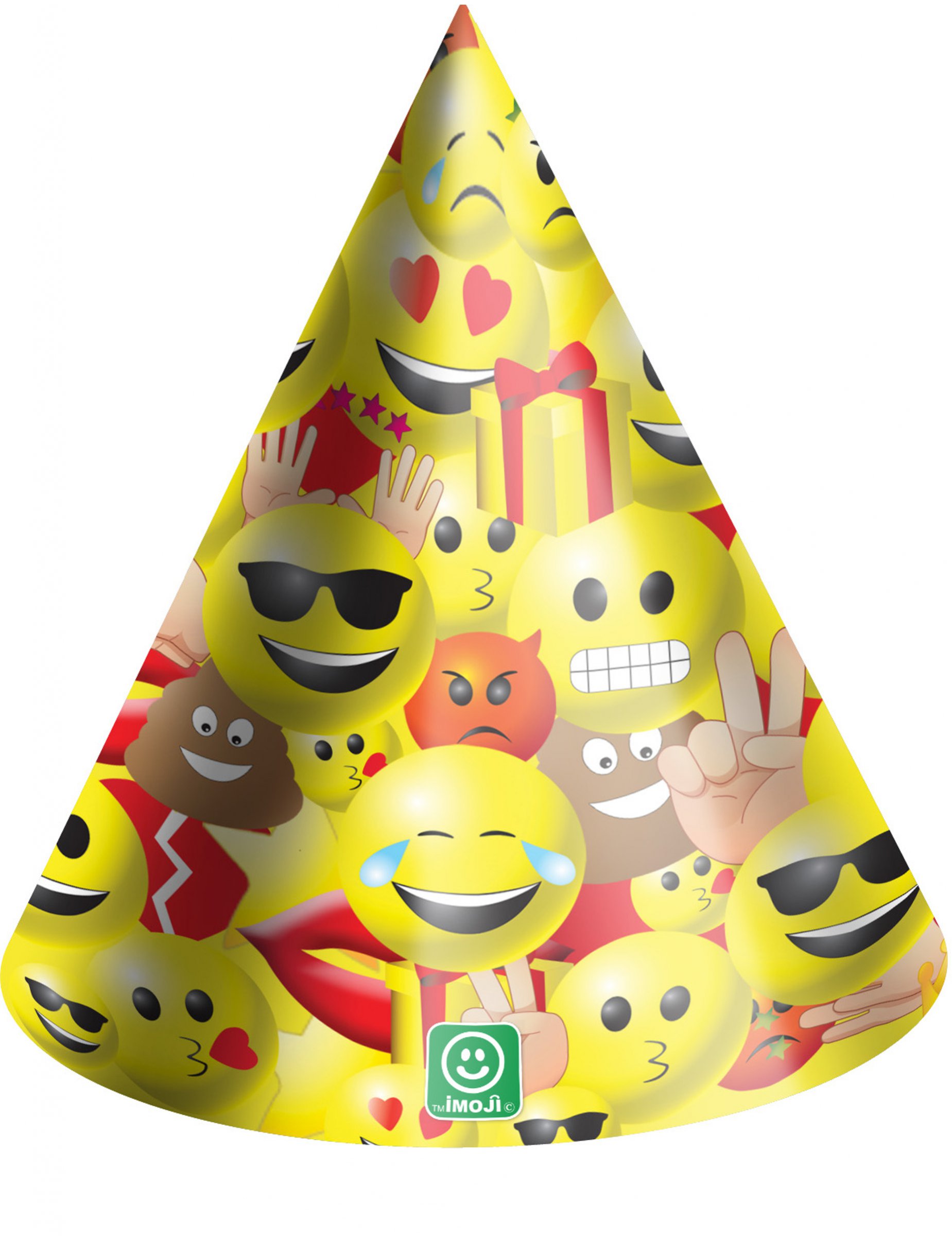 6 Chapeaux de fête en carton Imoji