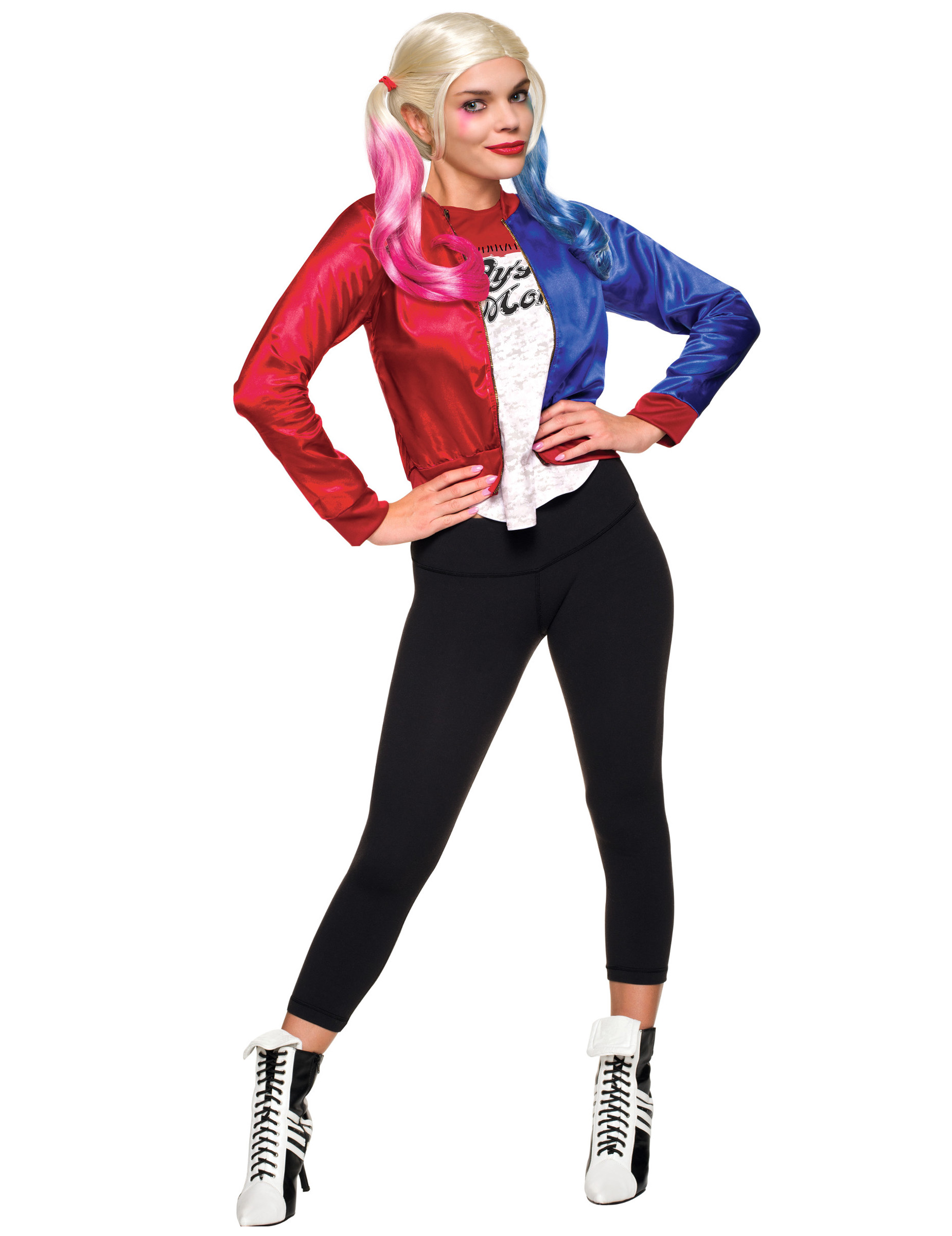 Veste et t-shirt intégré Harley Quinn Suicide Squad femme