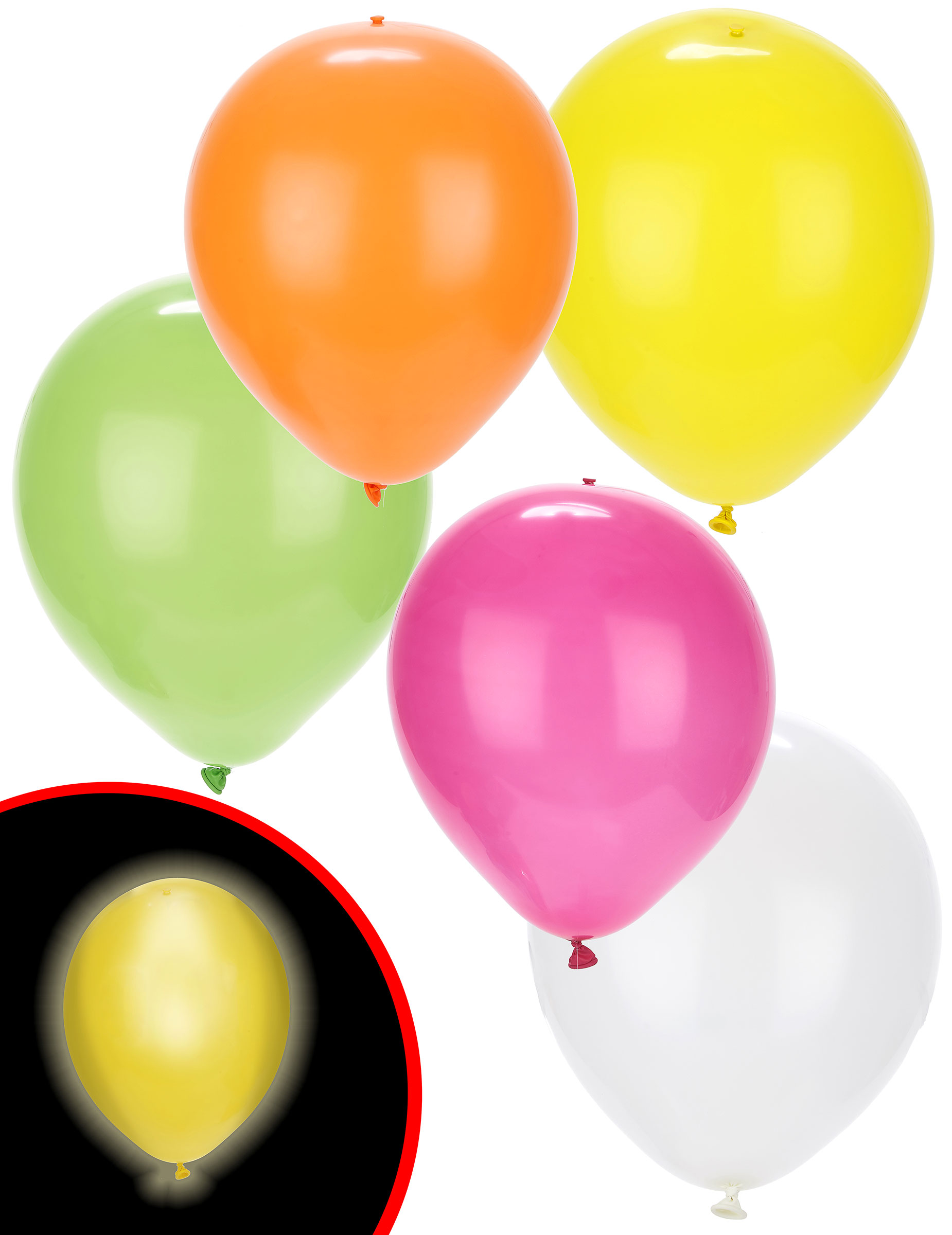 5 Ballons LED summer party Illooms ®