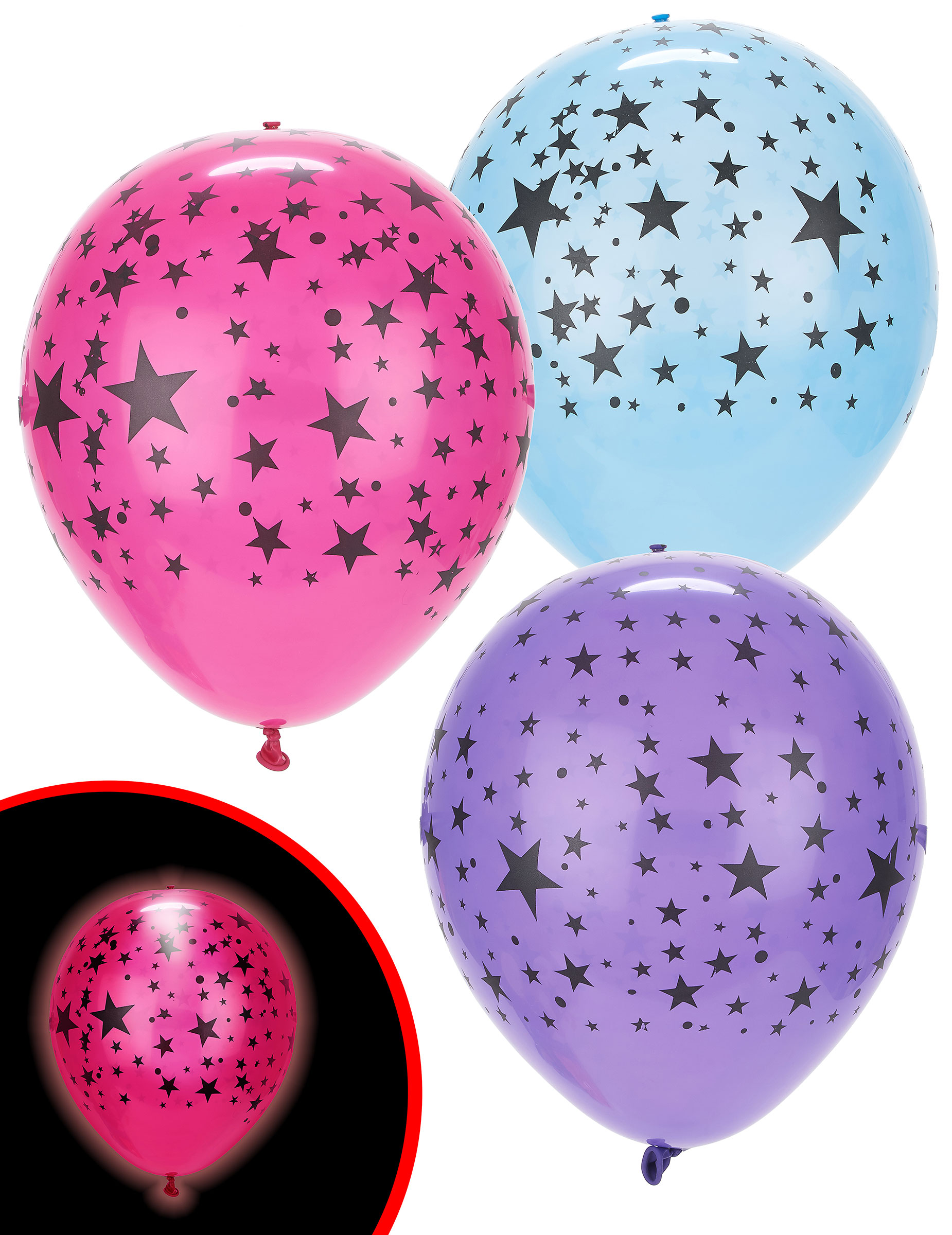 5 Ballons LED étoilés Illooms ®