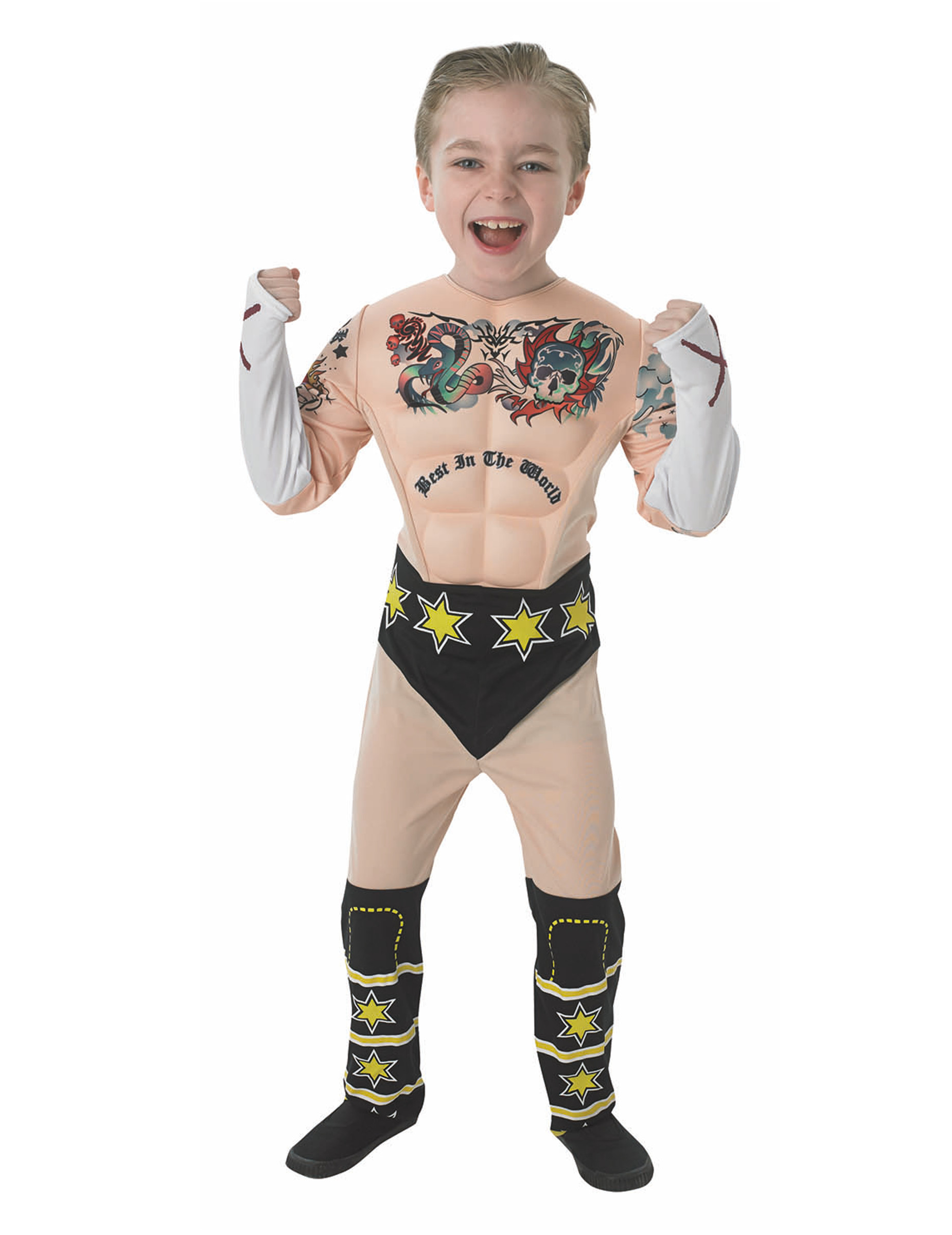 Déguisement musclé catcheur Cm Punk - WWE enfants