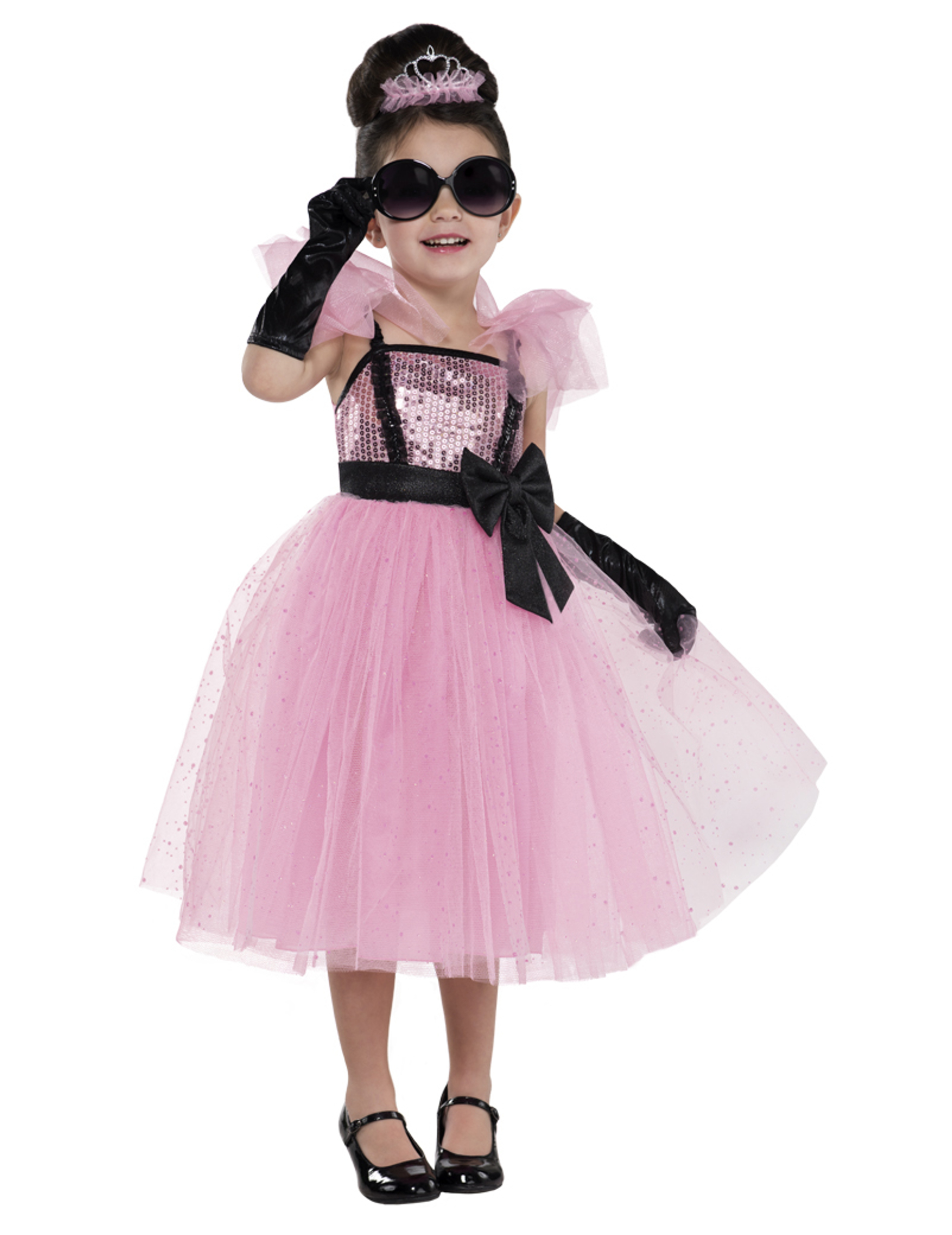 Déguisement diva glamour rose fille