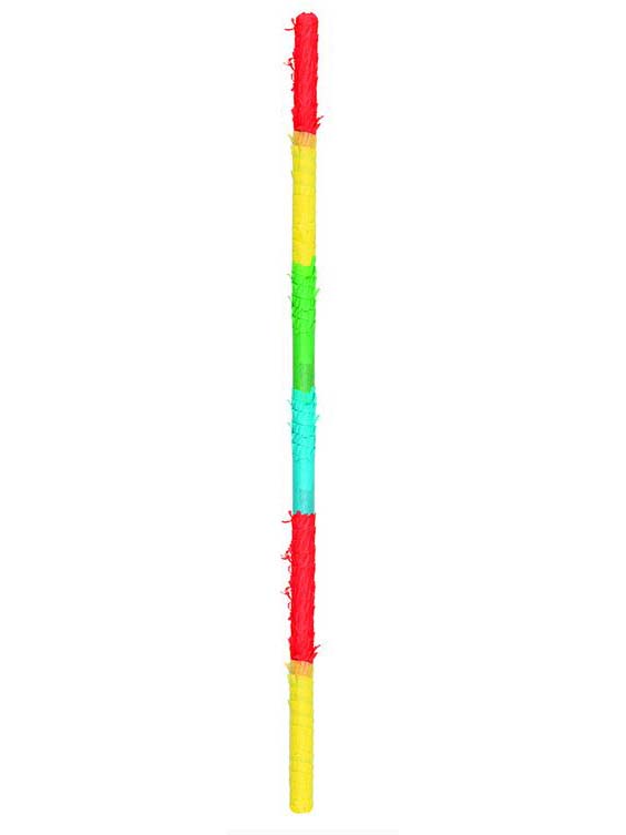 Baton piñata en bois multicolore 90 cm