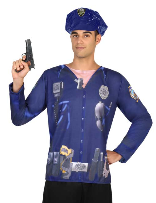 T-shirt police homme