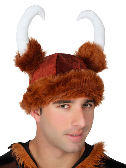 Casque viking marron adulte