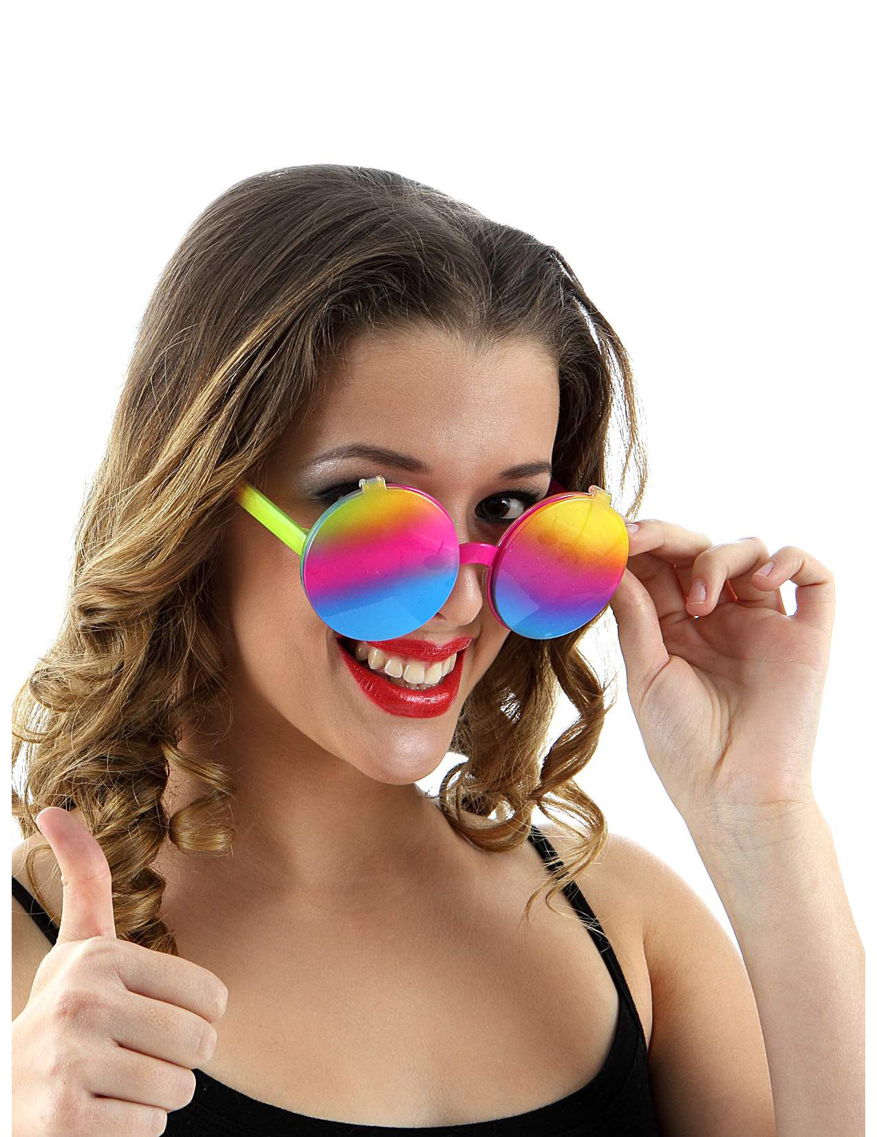 Lunettes années 60 multicolores femme