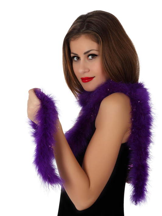 Marabou violet 185 cm