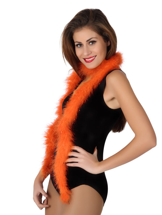 Marabou orange 185 cm