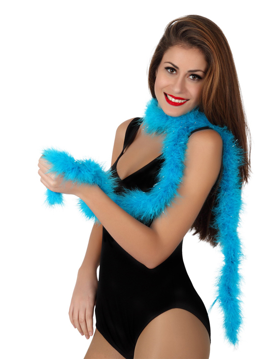 Marabou turquoise 185 cm
