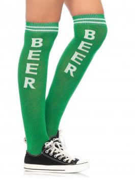 Chaussettes longues vertes adulte Fête de la bière