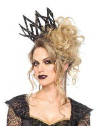 Couronne impériale noir et or femme
