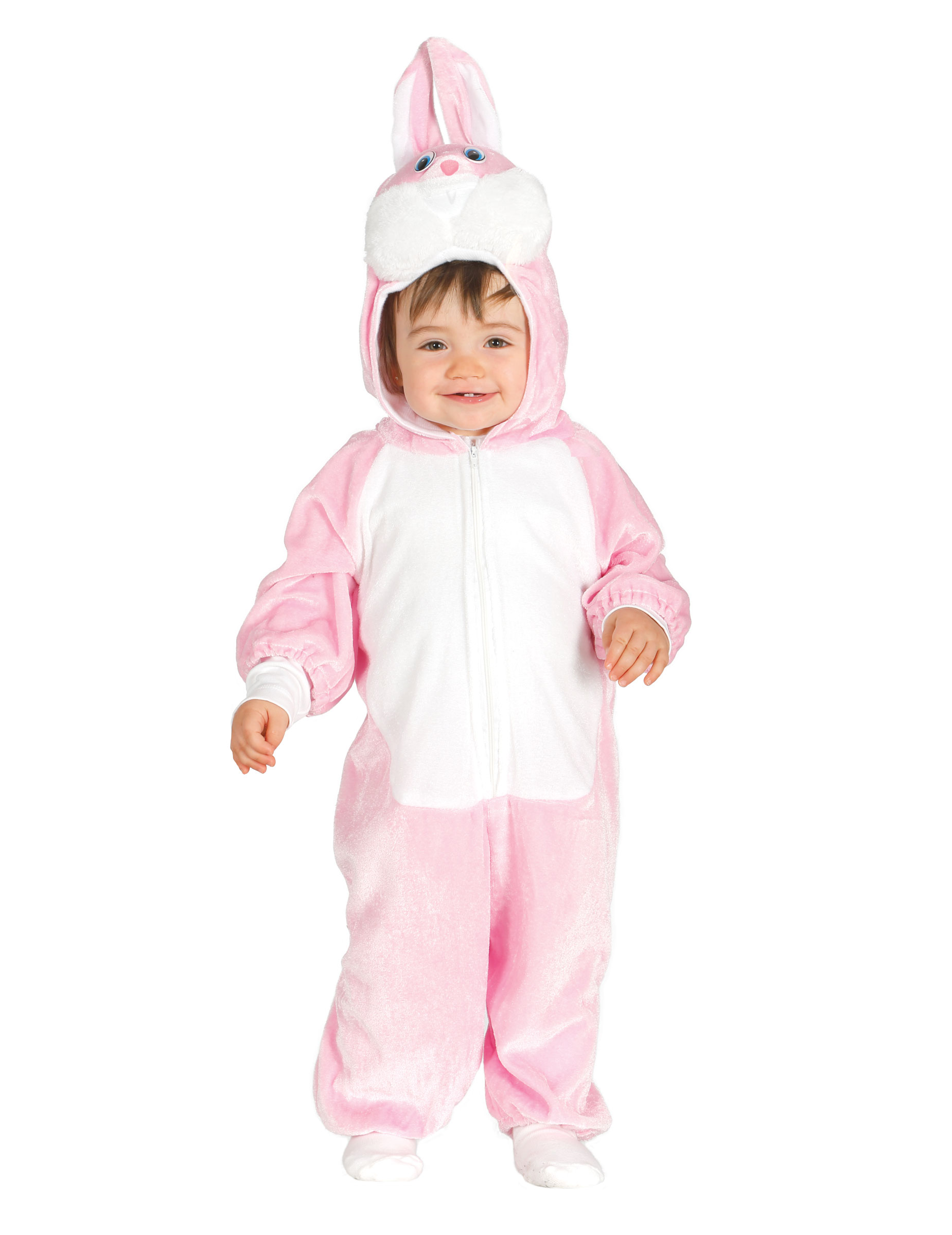 Déguisement lapin rose bébé