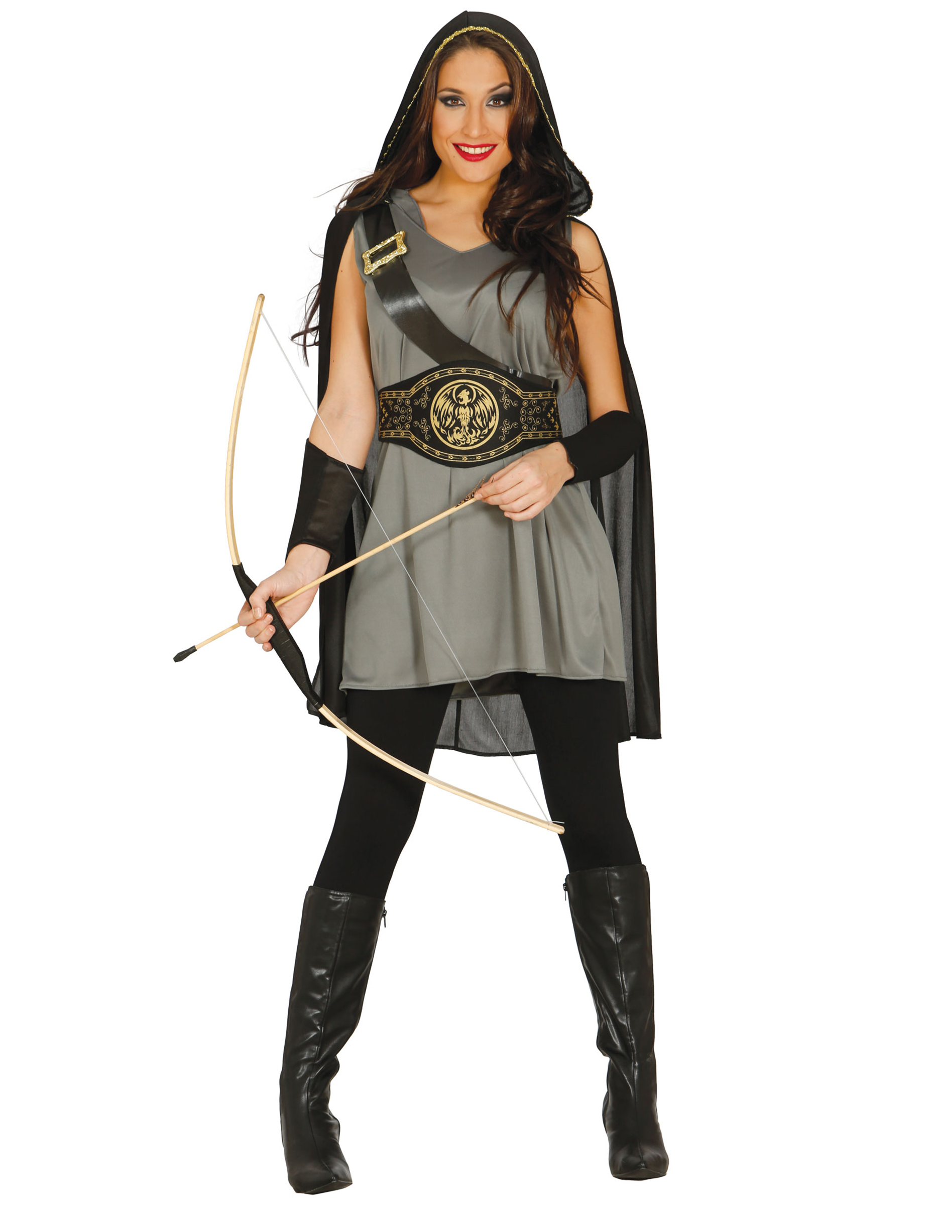 Déguisement archer gris femme